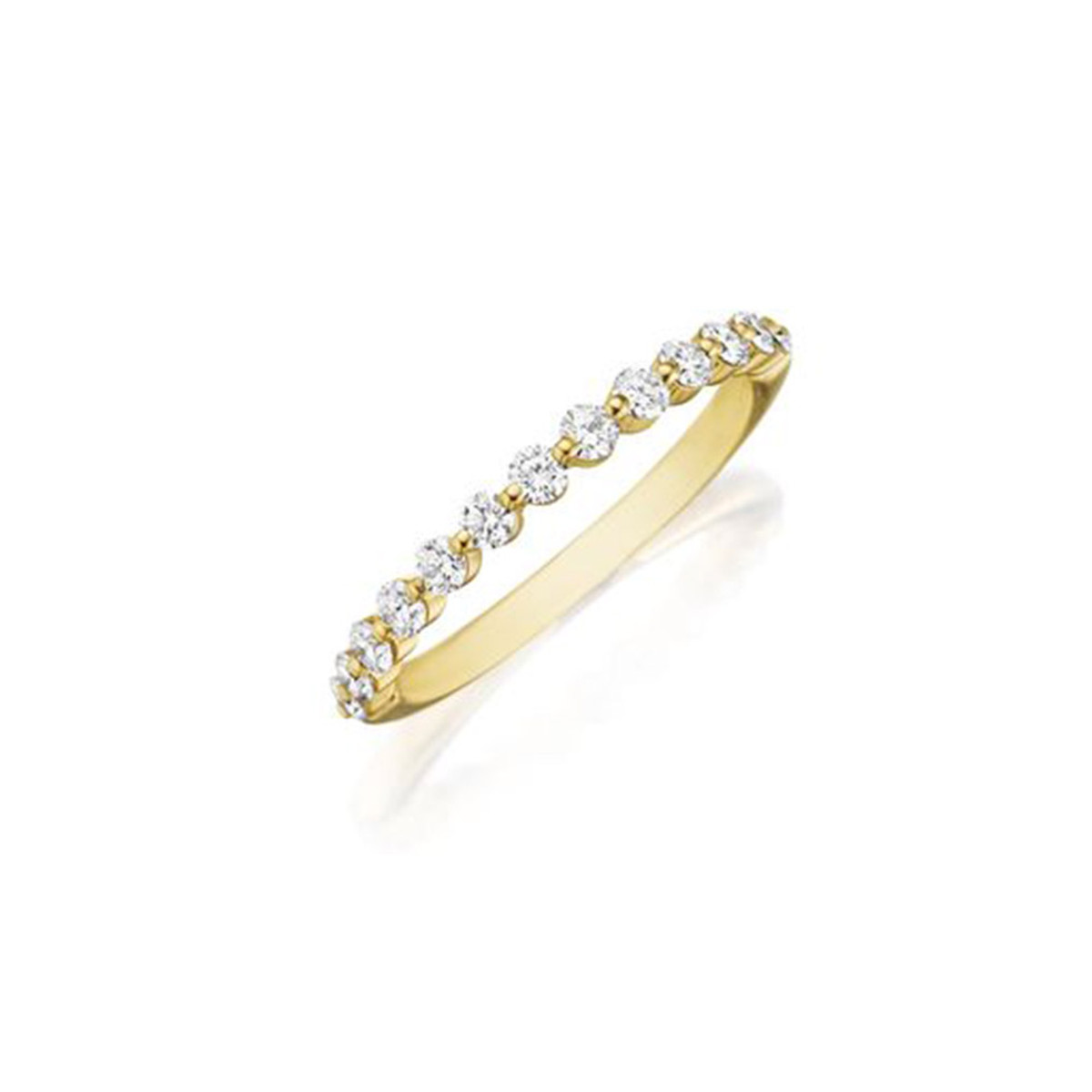 Henri Daussi 18K Yellow Gold Diamond Band-44074