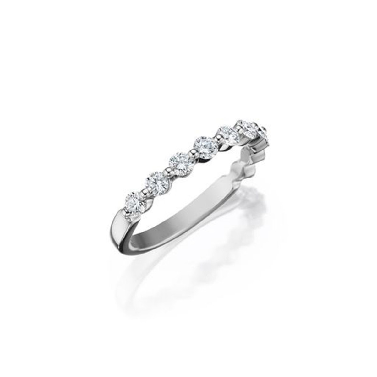 Henri Daussi 18K White Gold Diamond Band-44075 Product Image