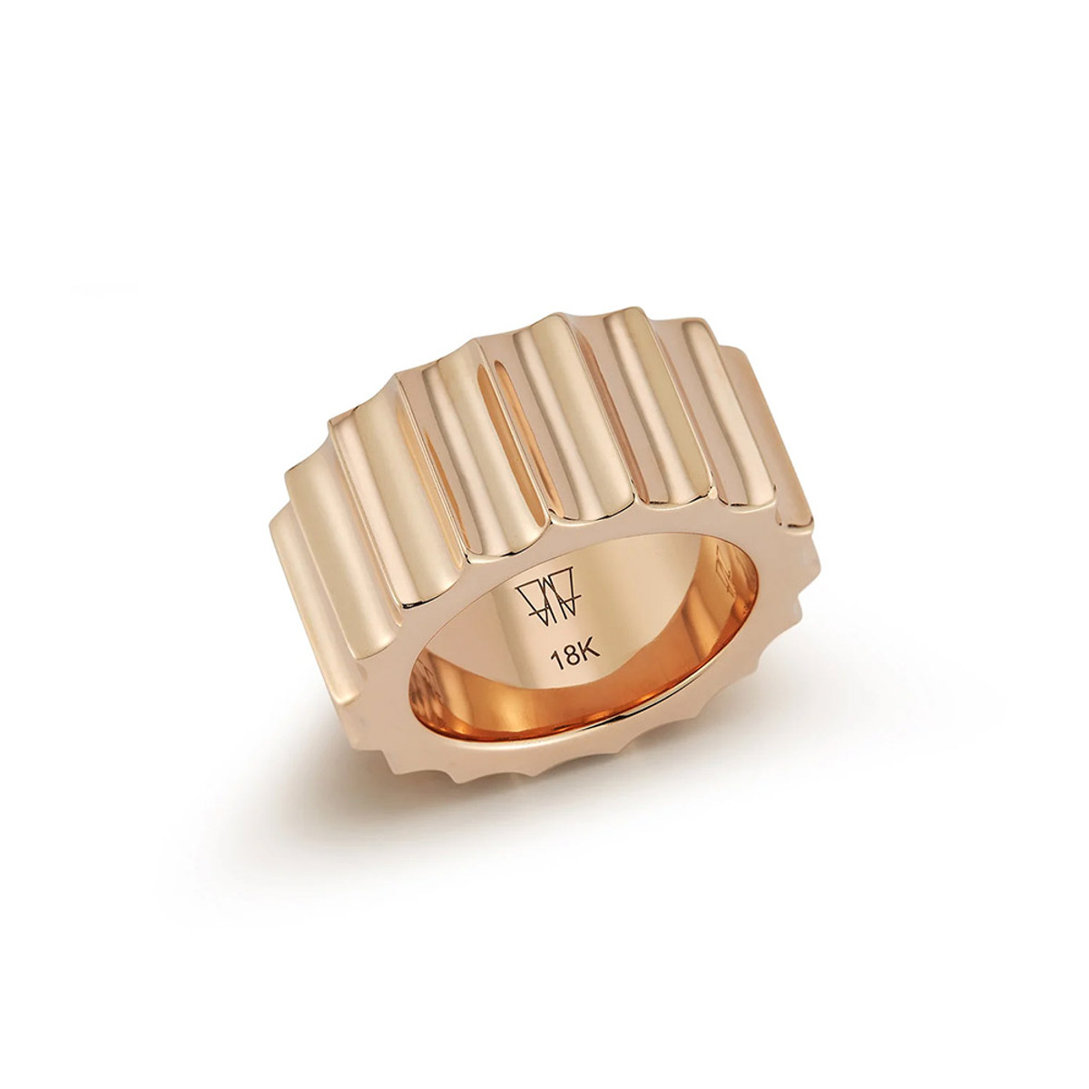 Walters Faith CII 18K Rose Gold Jumbo Fluted Band Ring-47169 Product Image