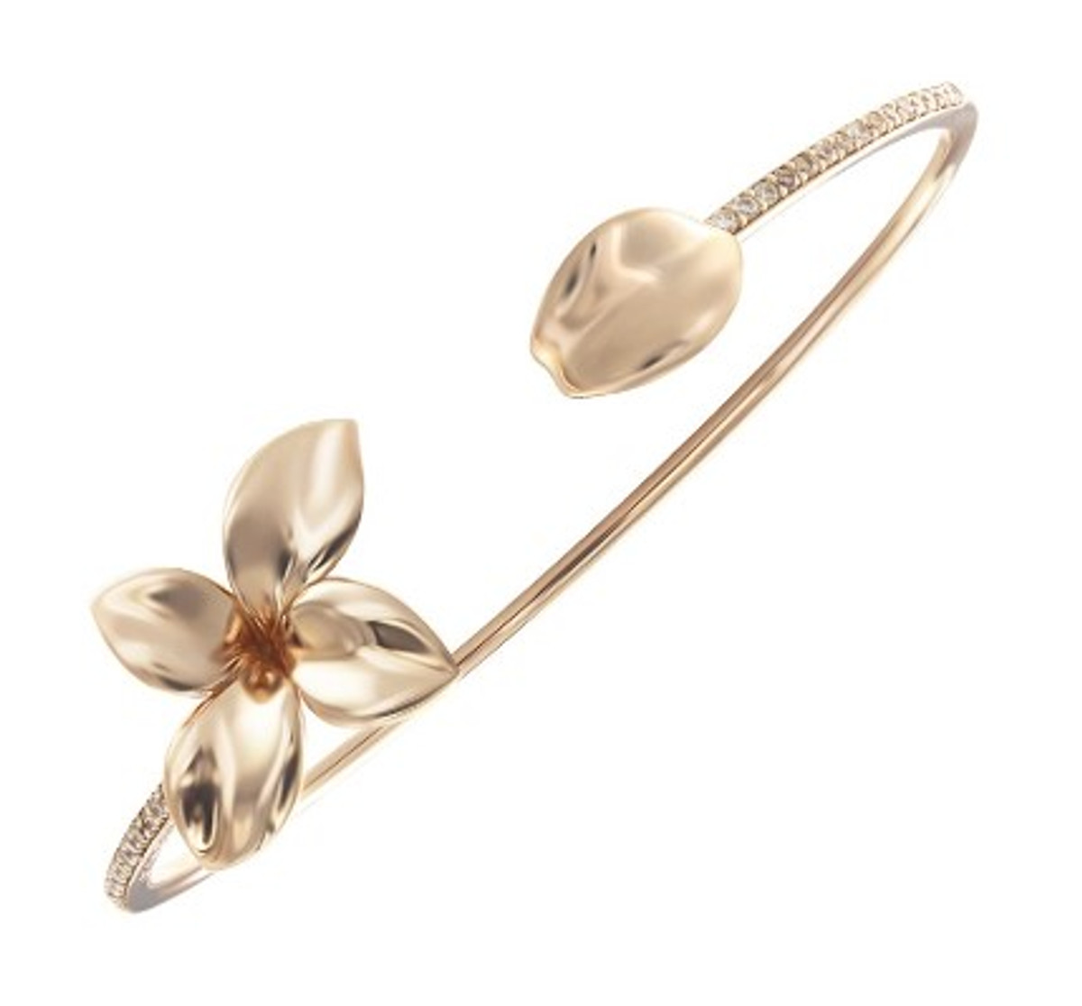 Pasqaule Bruni 18K Rose Gold Giardini Petite Diamond Bracelet-48215