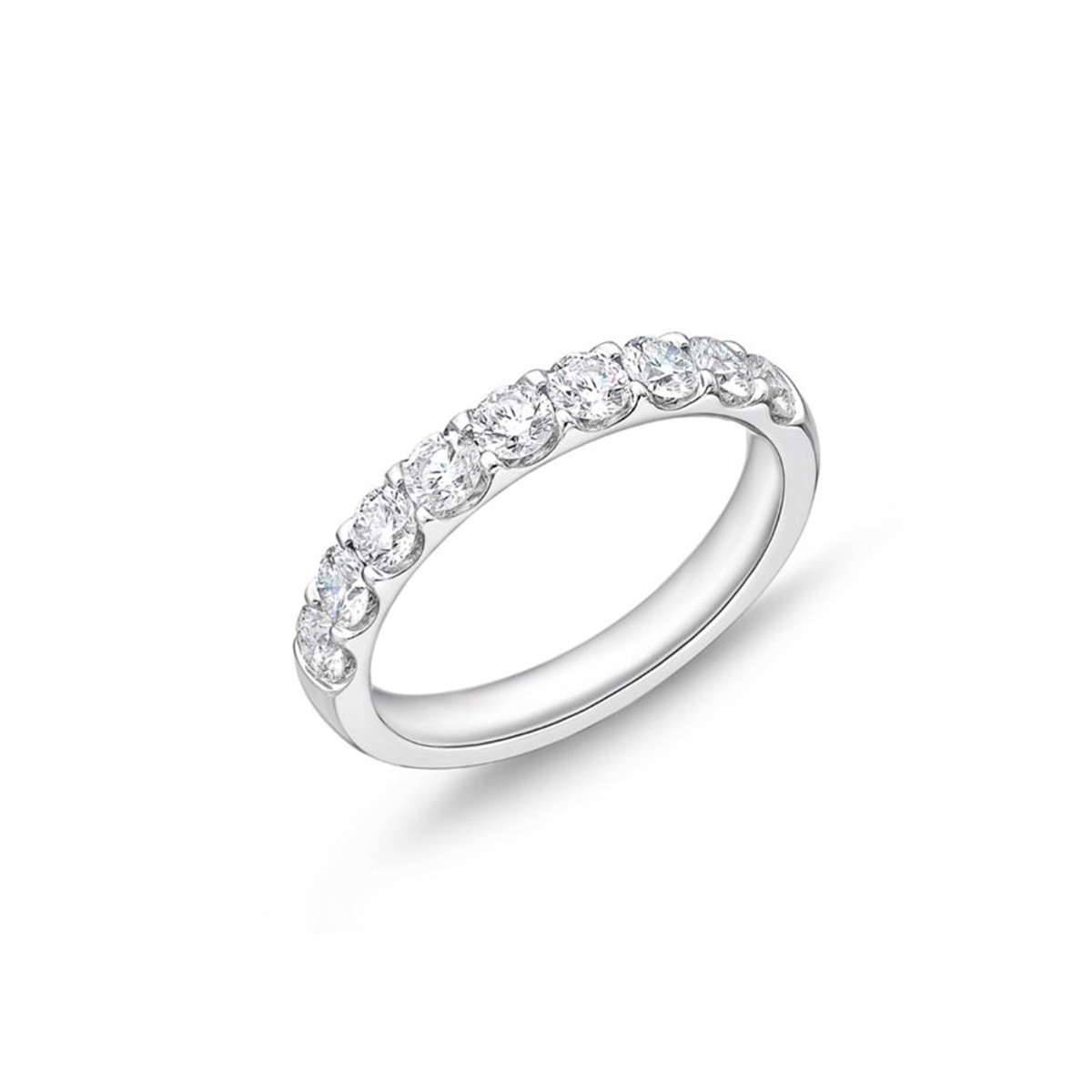 Hyde Park Collection 18K White Gold Diamond Band-43173 Product Image
