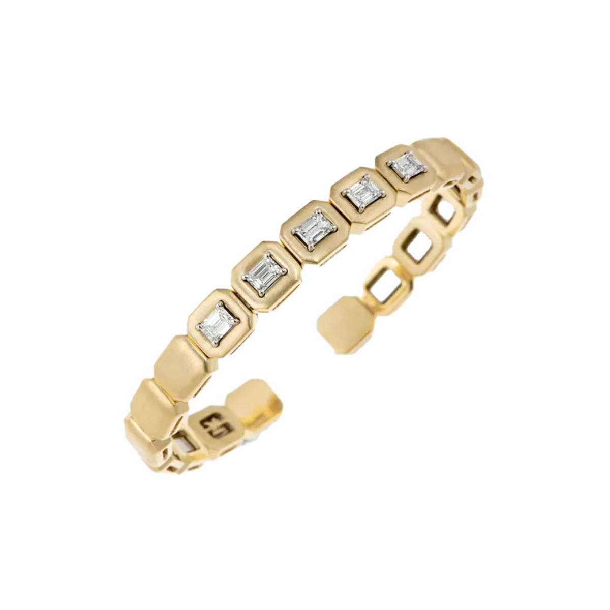 Nikos Koulis 18K Yellow Gold Me Diamond Cuff-56673 Product Image