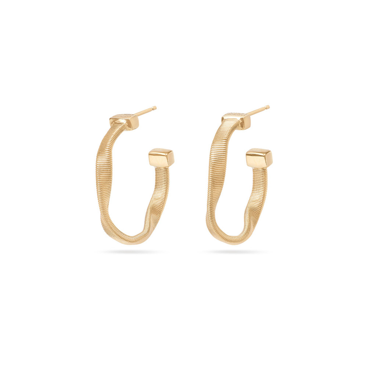 Marco Bicego Marrakech Collection 18K Yellow Gold Large Hand Twisted Earrings-54247