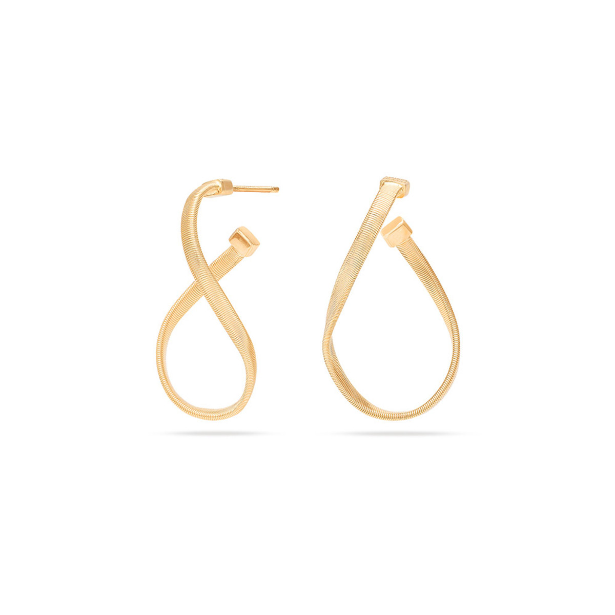 Marco Bicego Marrakech Collection 18K Yellow Gold Large Hand Twisted Earrings-54248