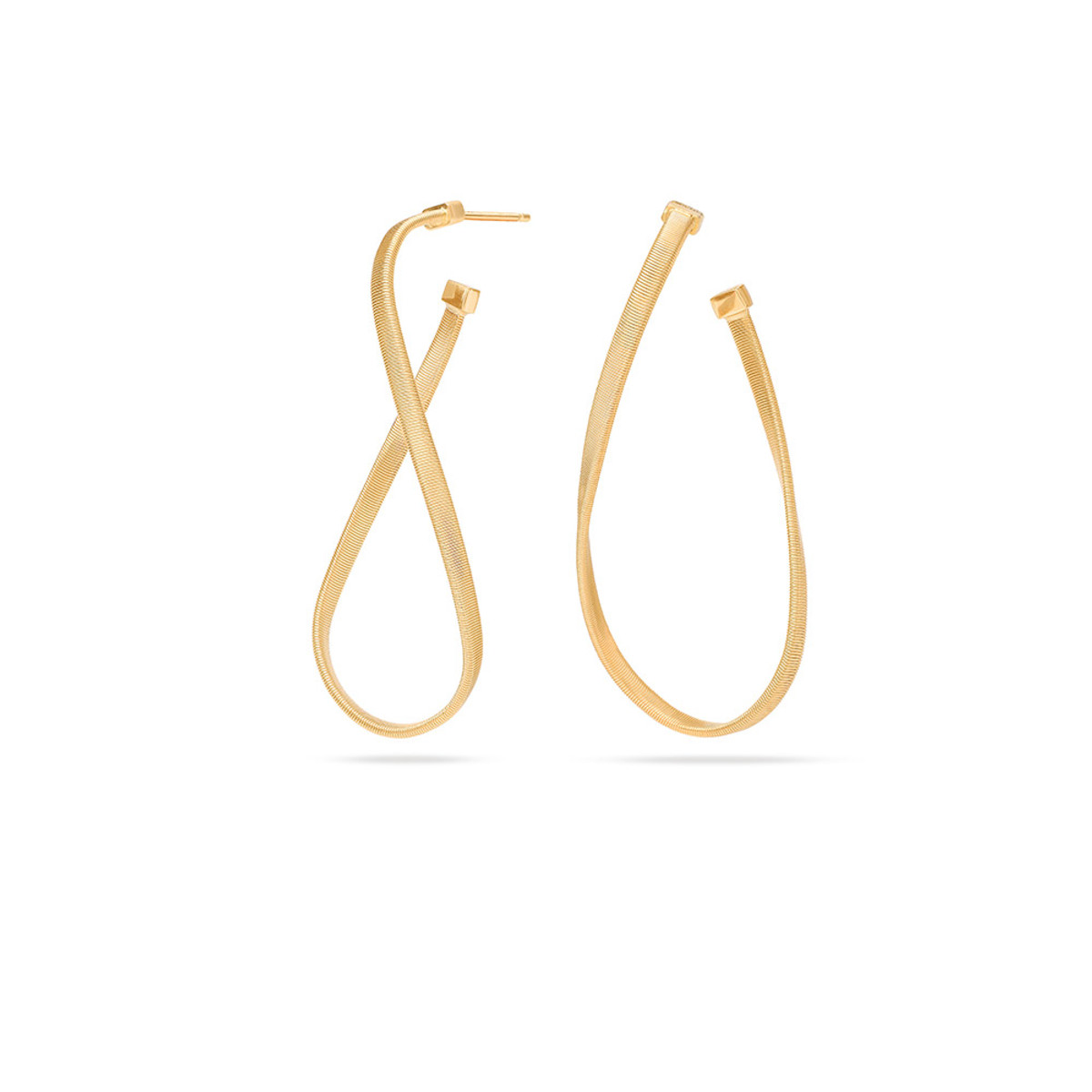 Marco Bicego Marrakech Collection 18K Yellow Gold Large Hand Twisted Earrings-54249 Product Image