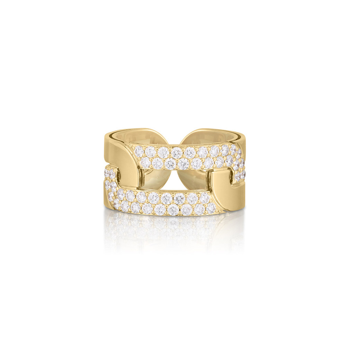 Roberto Coin 18K Yellow Gold Navarra Diamond Ring-57401 Product Image