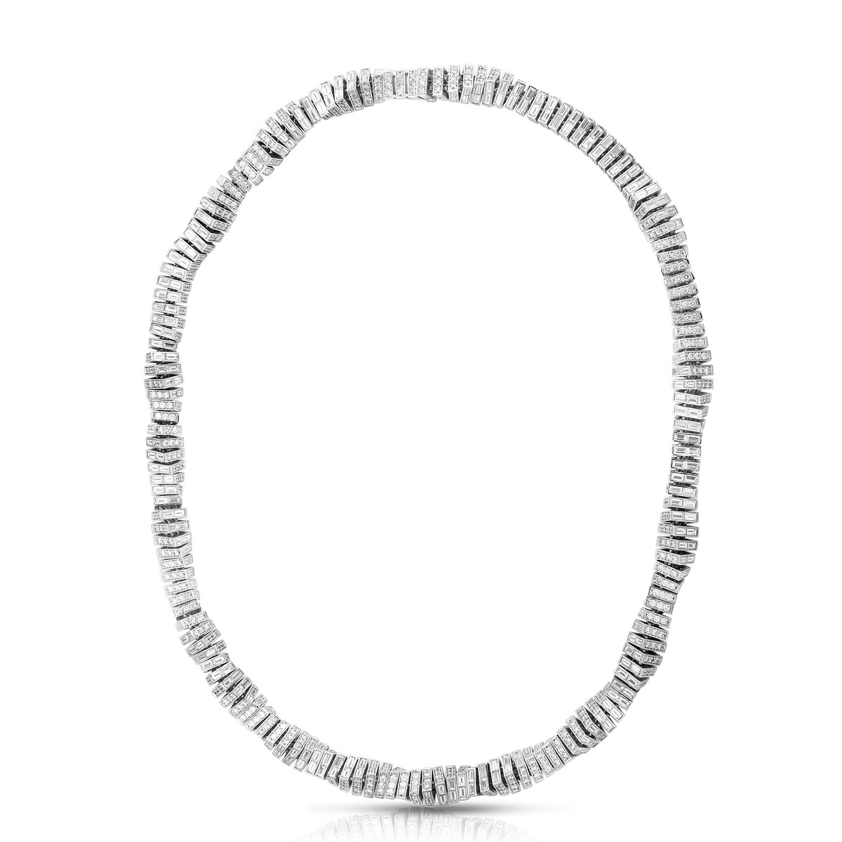 Hyde Park Collection 18K Diamond Twist Necklace-54475 Product Image