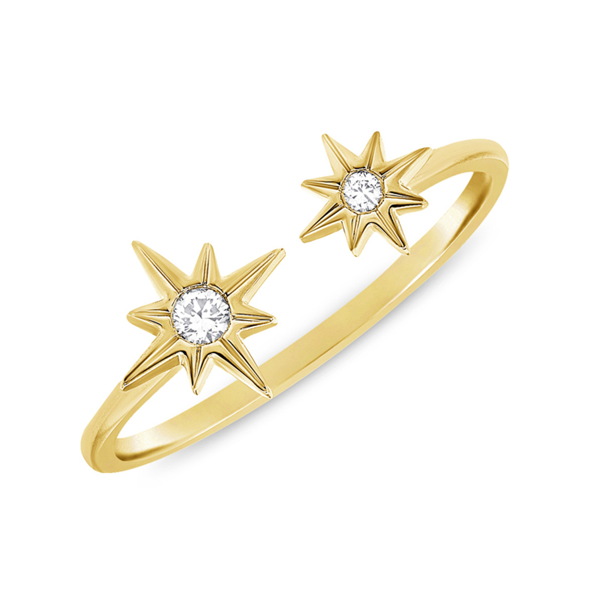 Hyde Park Collection Starburst Open Diamond Ring-DCST1837 Product Image