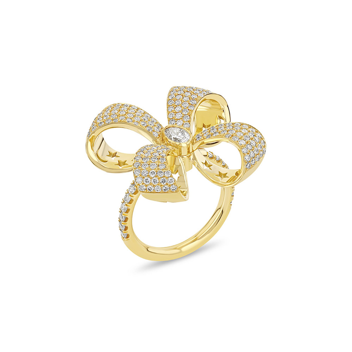 Future Fortune 18K Yellow Gold Bash Ring-55960