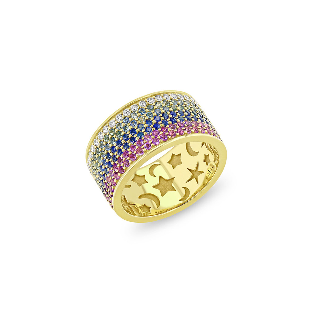 Future Fortune 18K Yellow Gold Meet Me In Outer Space Ring-55967