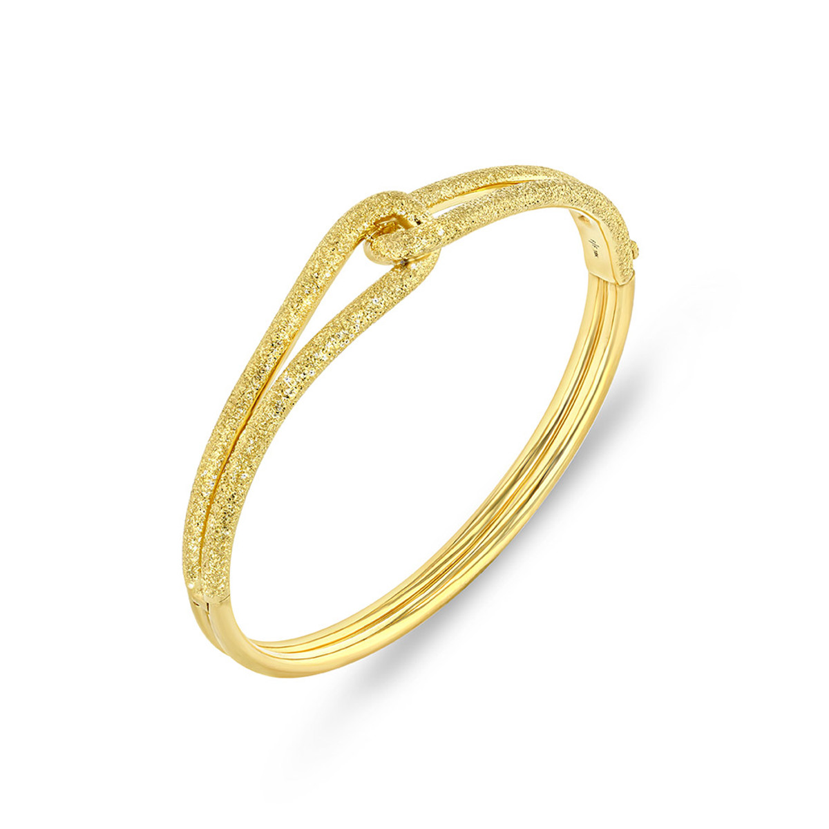Future Fortune 18K Yellow Gold Tie The Knot Bangle-55965 Product Image