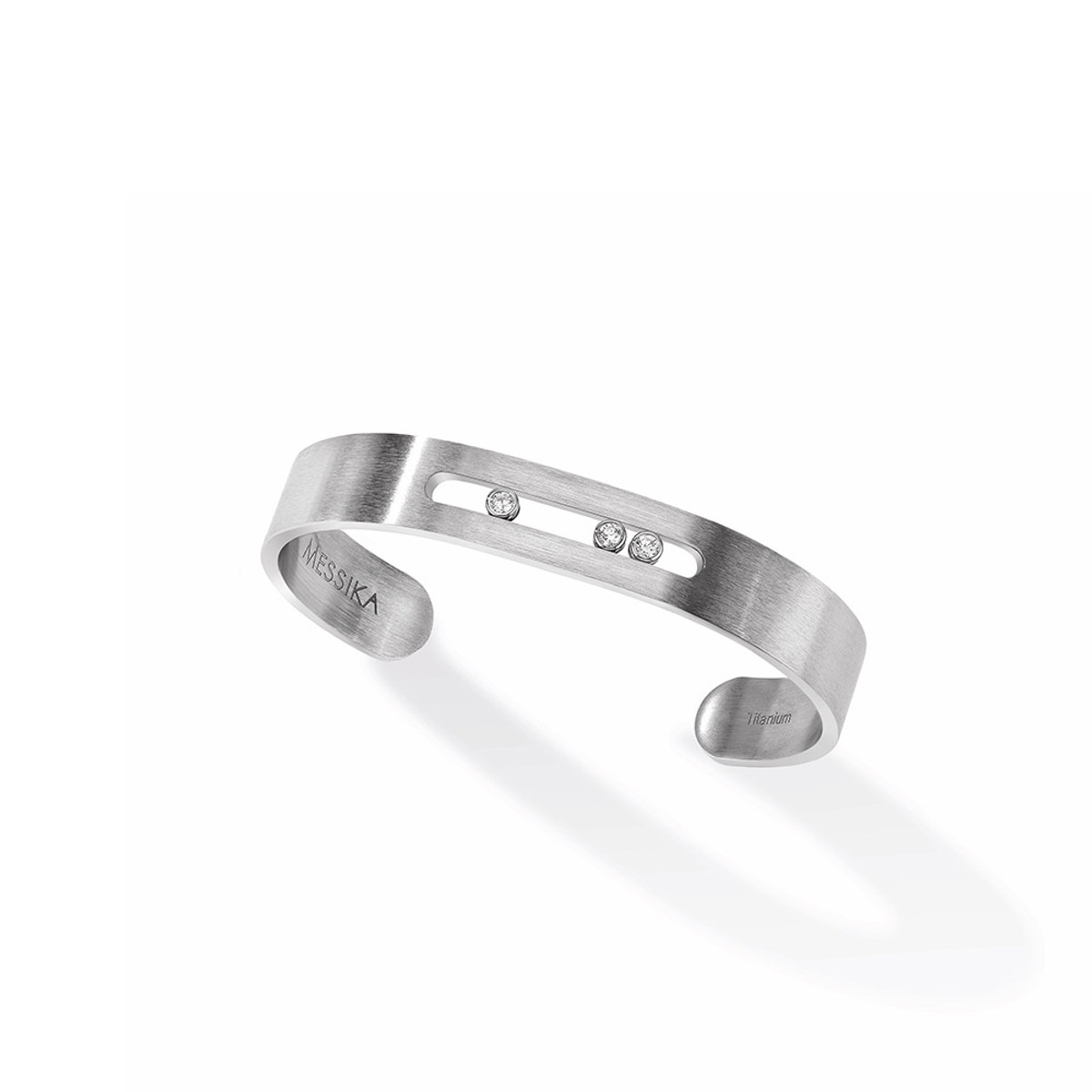 Messika Titanium Move Diamond Bangle, Size XL-56332