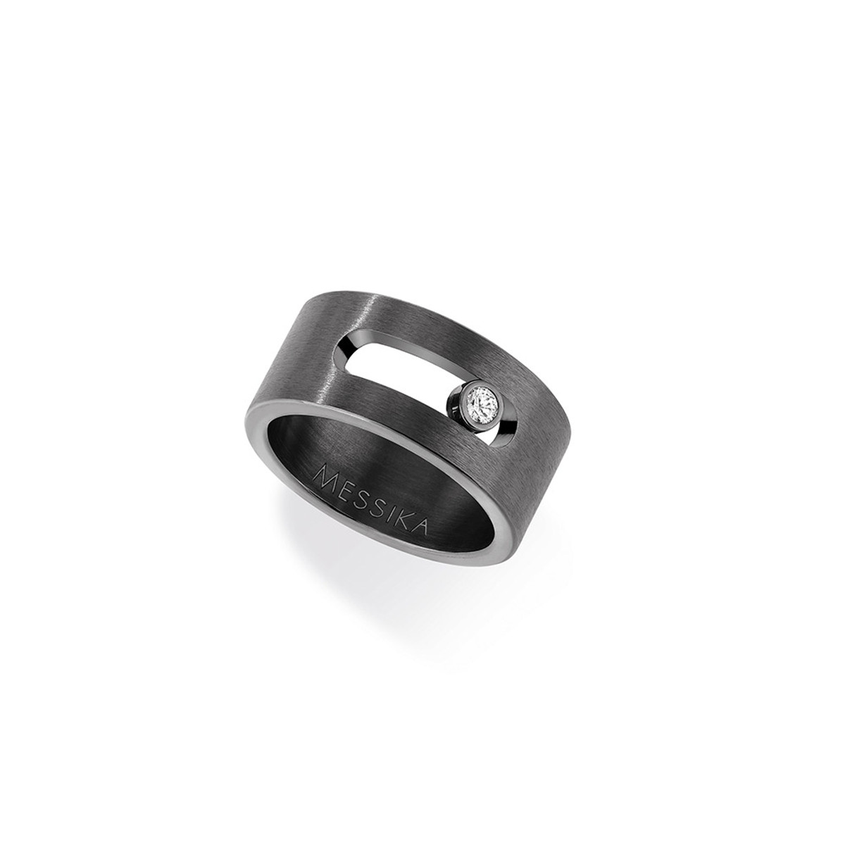 Messika Move Black Titanium Graphite Diamond Ring-56341
