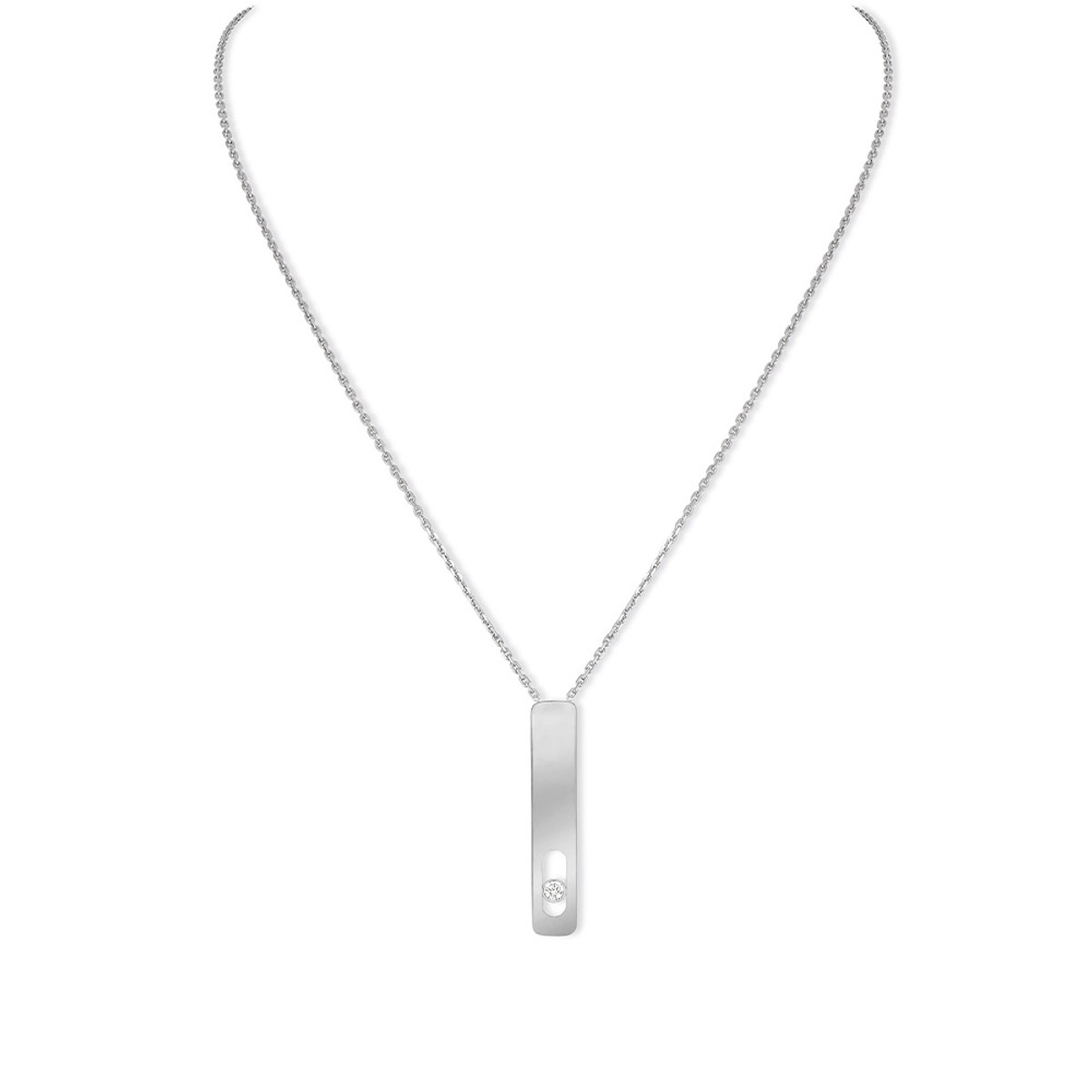 Messika 18K White Gold My First Diamond Necklace-56345 Product Image