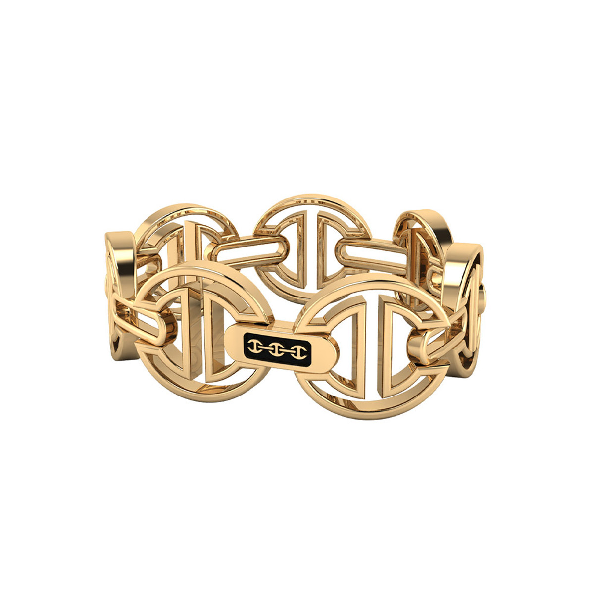 Hoorsenbuhs 18K Yellow Gold MMV Link Medium Bracelet-57467 Product Image