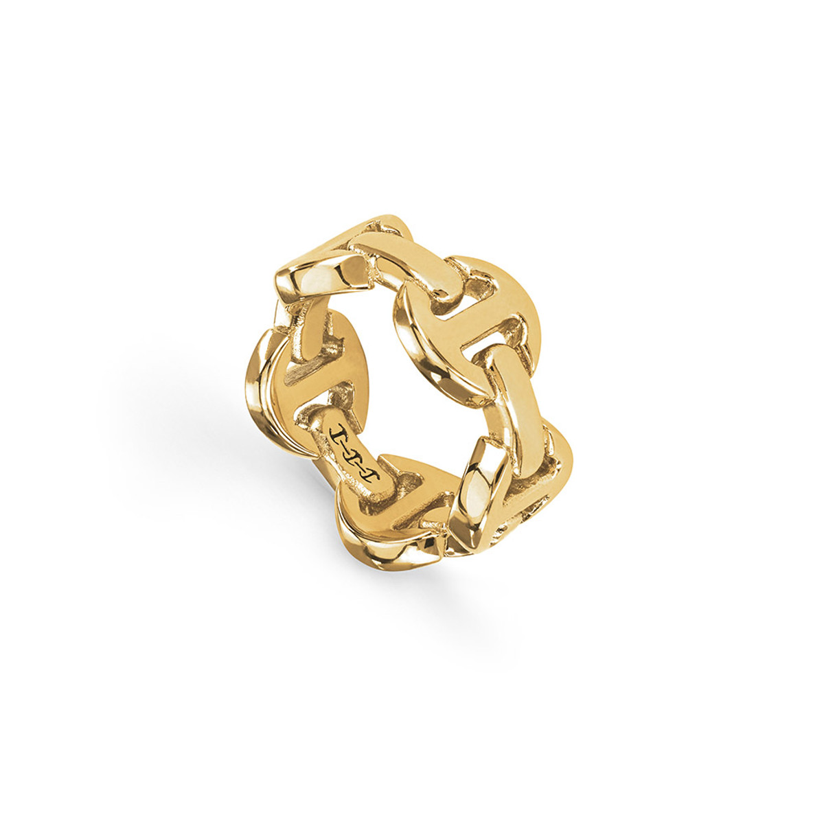 Hoorsenbuhs 18K Yellow Gold Heritage Dame Classic Tri-Link Ring-57485