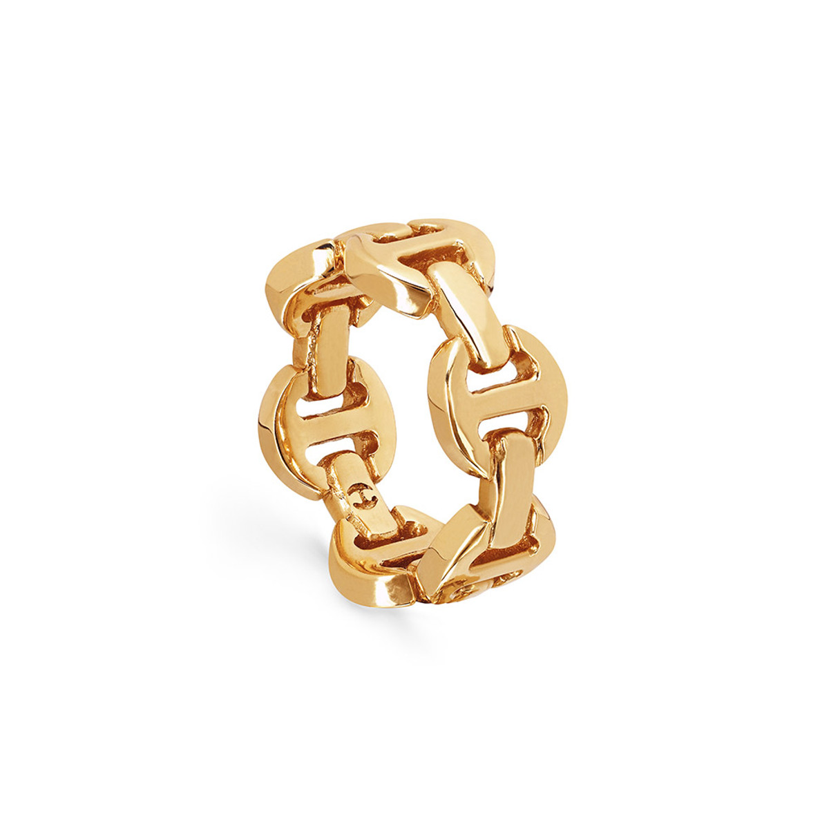 Hoorsenbuhs 18K Yellow Gold Brute Classic Tri-Link Ring-57493 Product Image