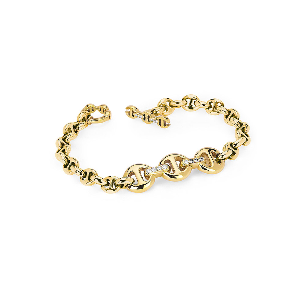Hoorsenbuhs 18K Yellow Gold ID Bracelet-57491