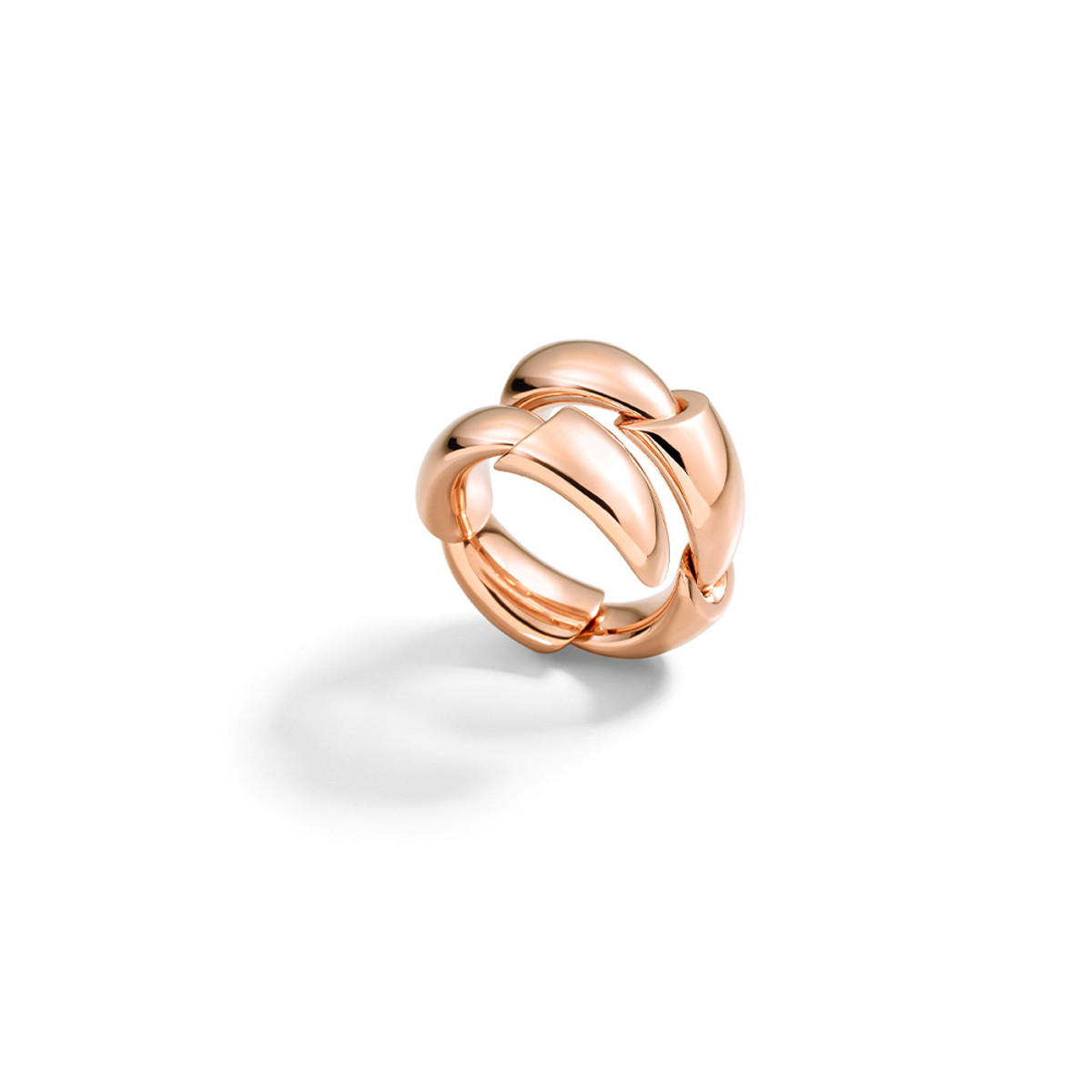 Vhernier 18K Rose Gold Calla Bypass Ring-53493