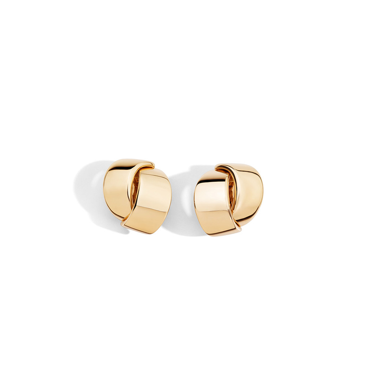 Vhernier 18K Rose Gold Abbraccio Clip Earrings-53498
