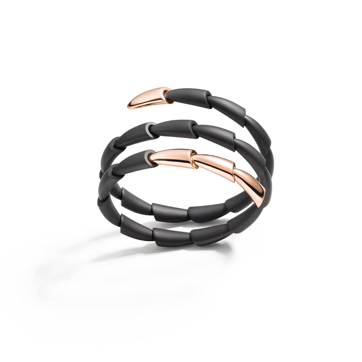 Vhernier 18K Rose Gold & Black Titanium Calla Bracelet-53494 Product Image