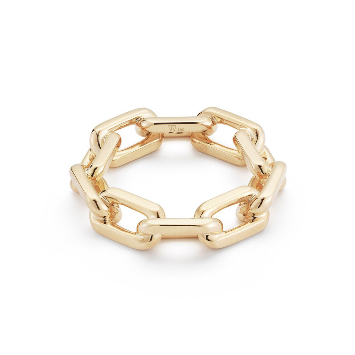 Walters Faith Saxon 18K Yellow Gold Large Chain Link Ring, Size 7-56171