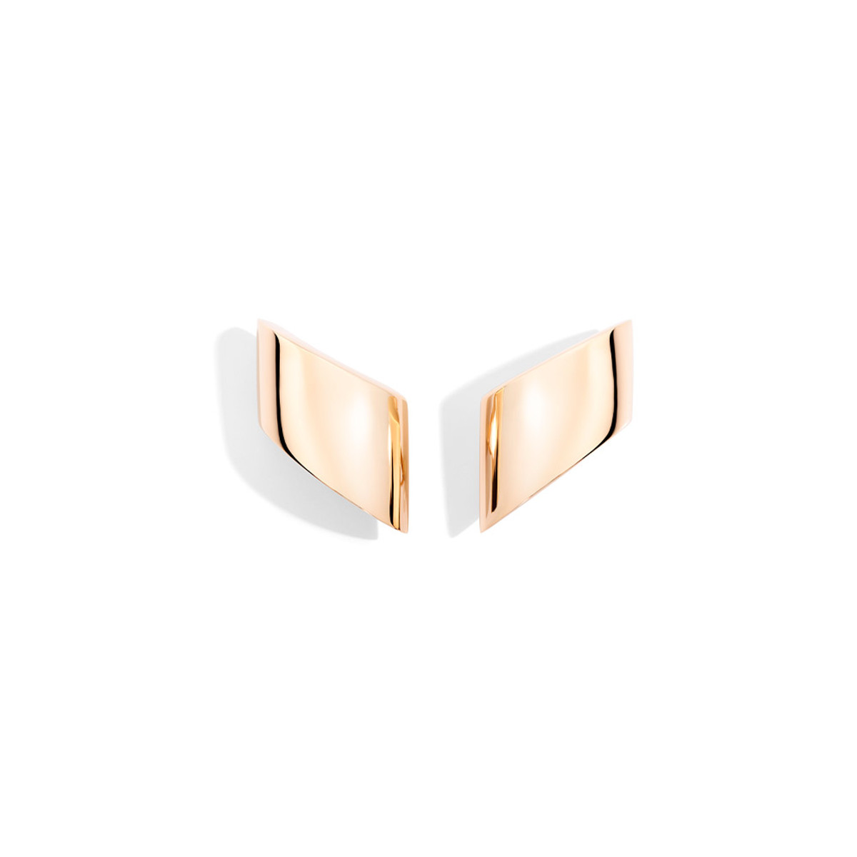 Vhernier 18K Rose Gold Vague Clip Earrings-53486