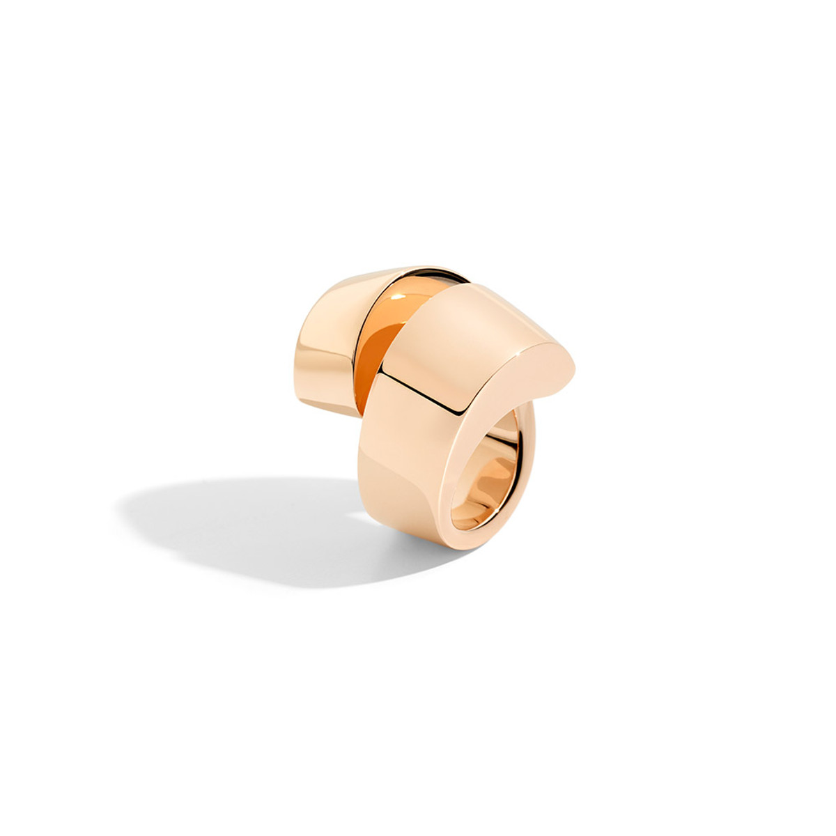 Vhernier 18K Rose Gold Kiss Ring-53490