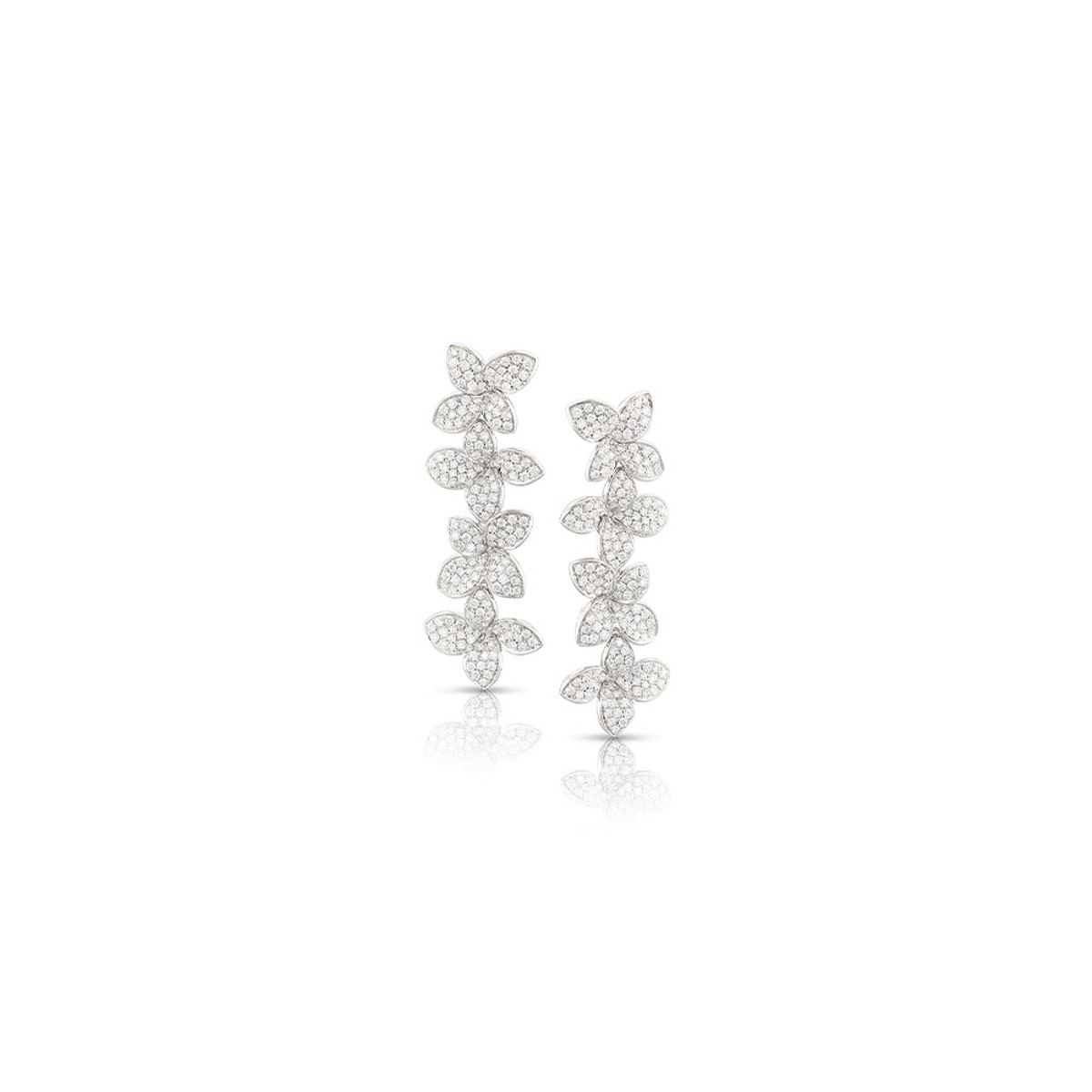 Pasquale Bruni 18K White Gold Giardini Segreti Diamond Earrings-42393
