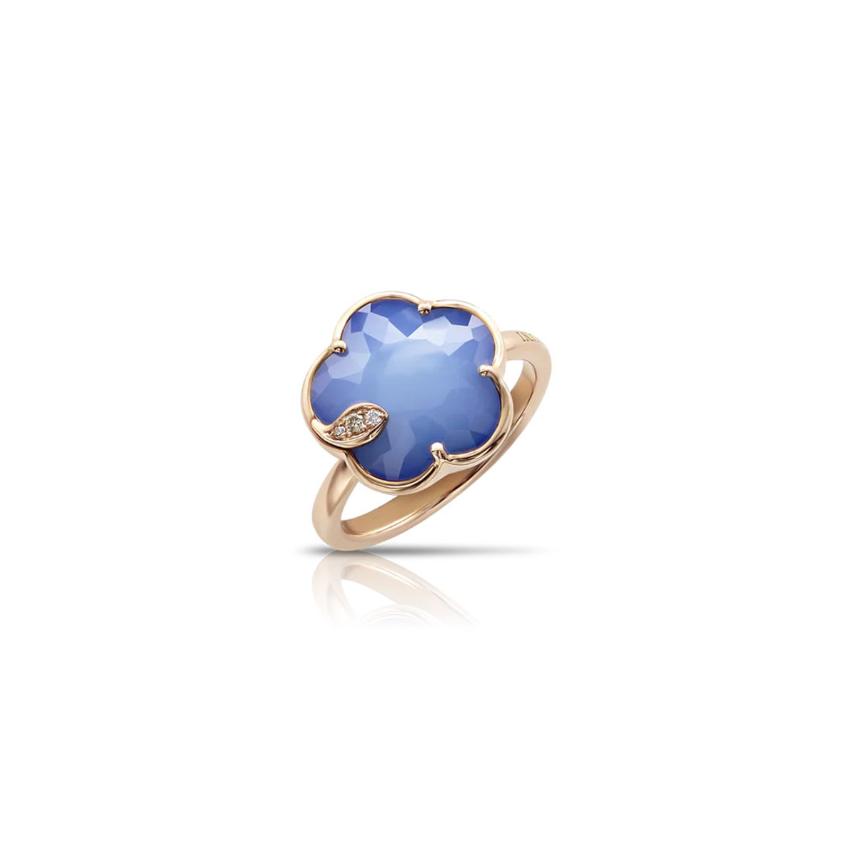 Pasquale Bruni 18K Rose Gold Blue Moon Petit Joli Ring-57226