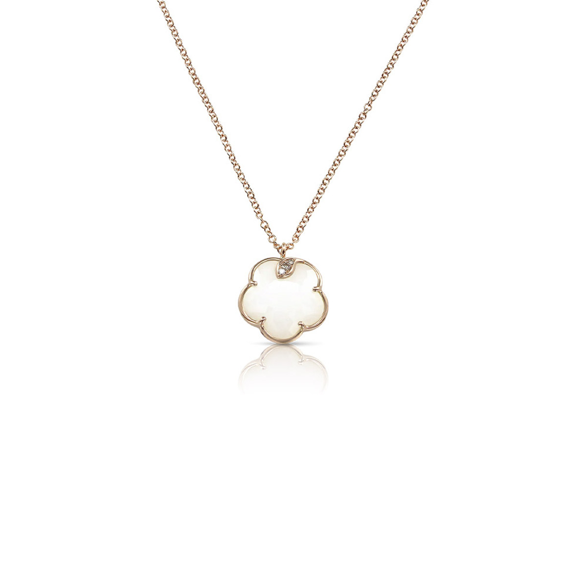 Pasquale Bruni 18K Rose Gold White Agate Petit Joli Necklace-57233 Product Image