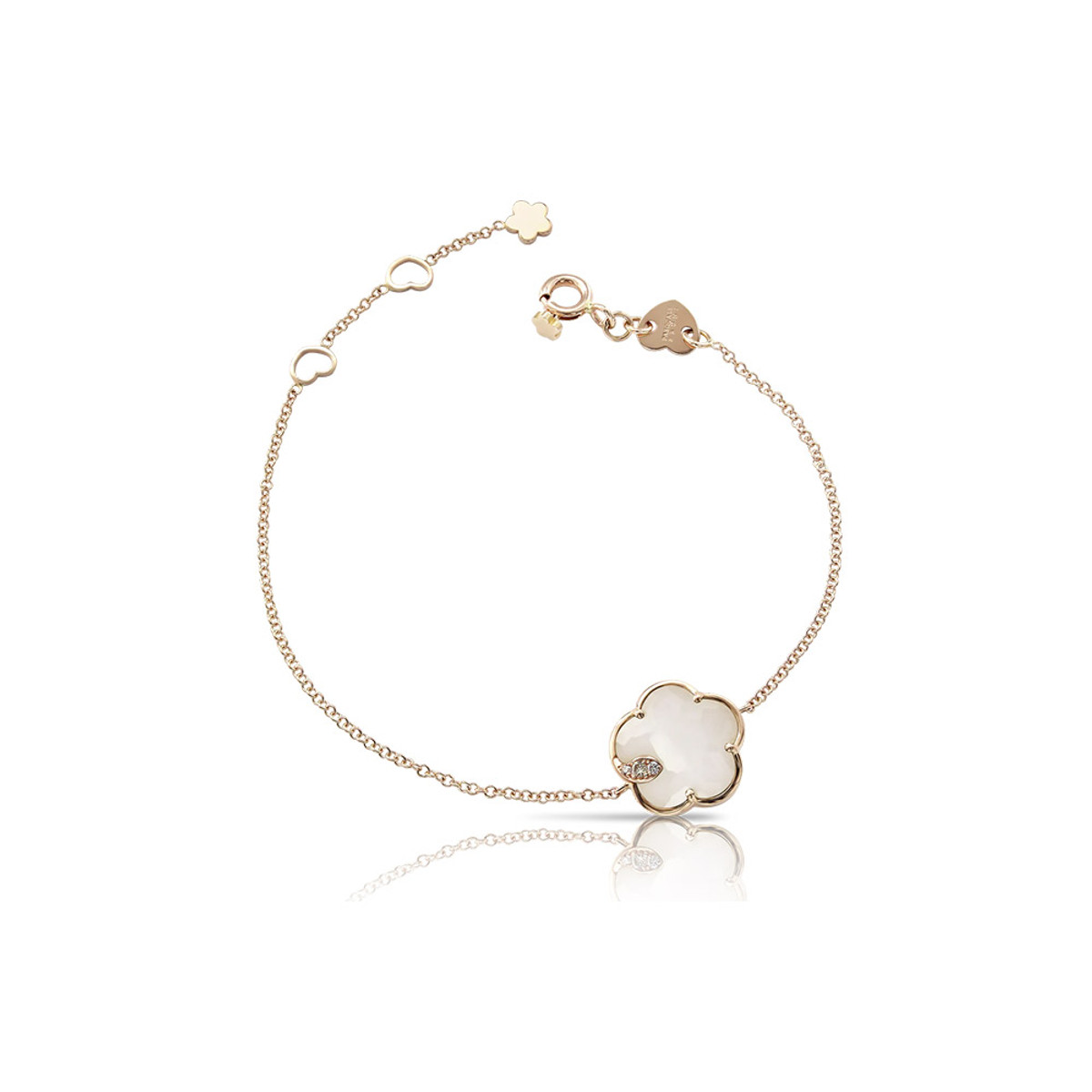 Pasquale Bruni 18K Rose Gold Petit Joli White Agate Bracelet-57245