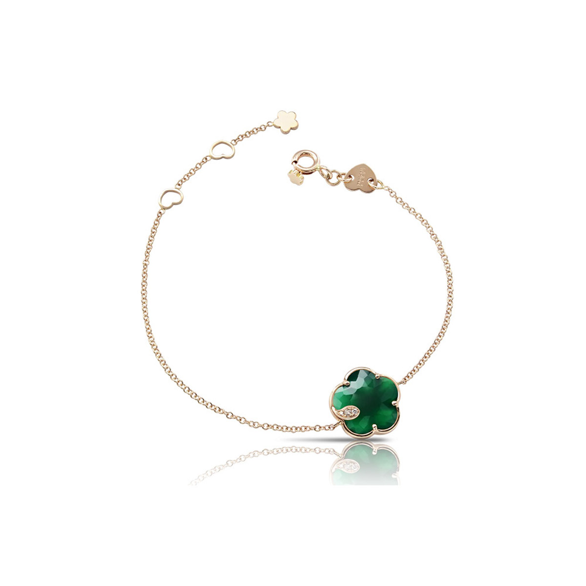 Pasquale Bruni 18K Rose Gold Green Agate Bracelet-57237
