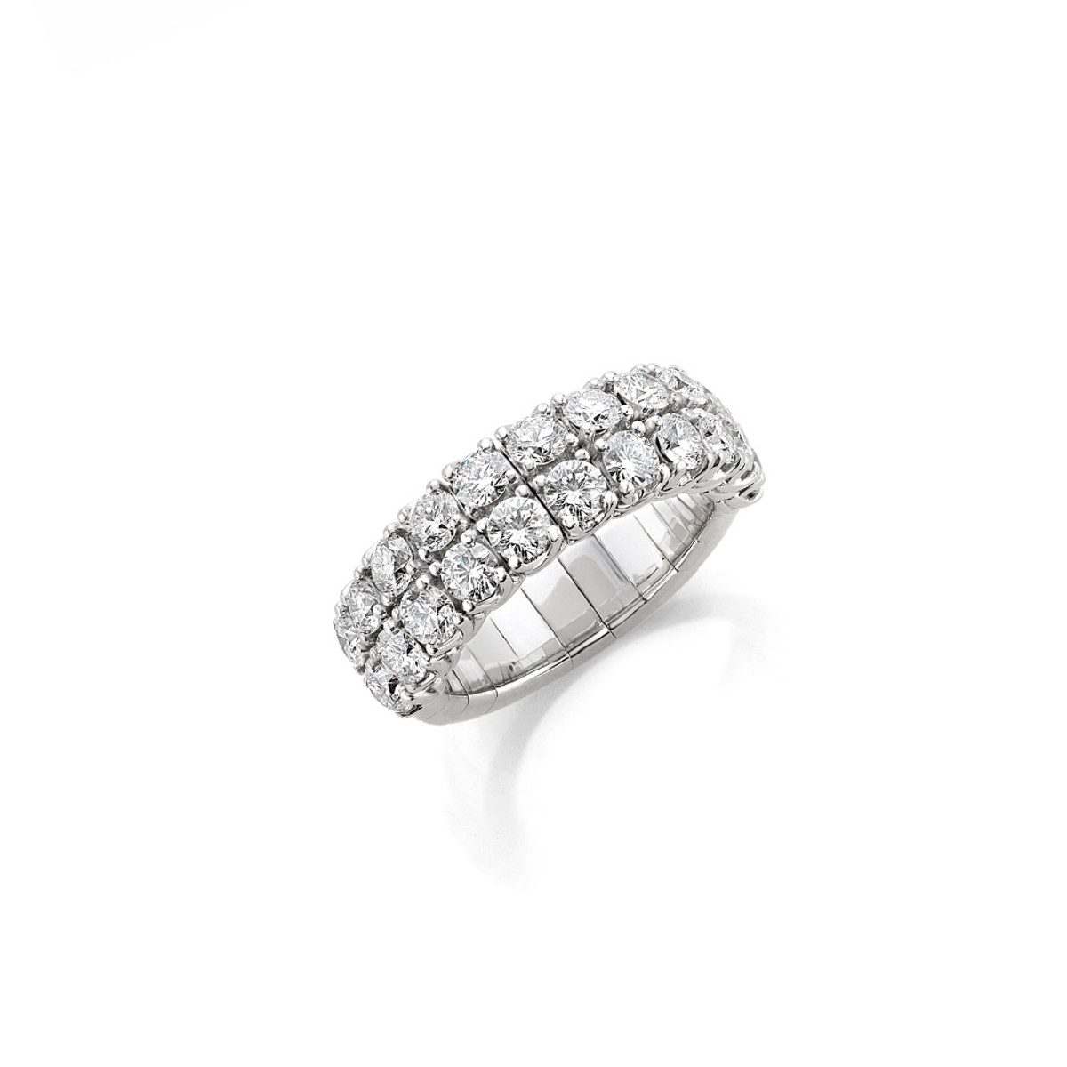 Picchiotti 18K White Gold XPANDABLE Diamond Ring-57124 Product Image