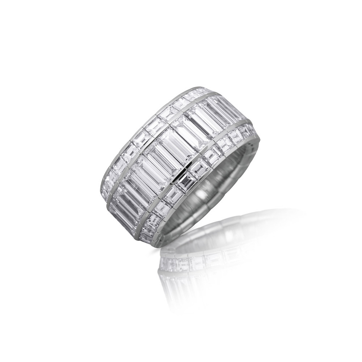 Picchiotti 18K White Gold XPANDABLE Diamond Ring-57122