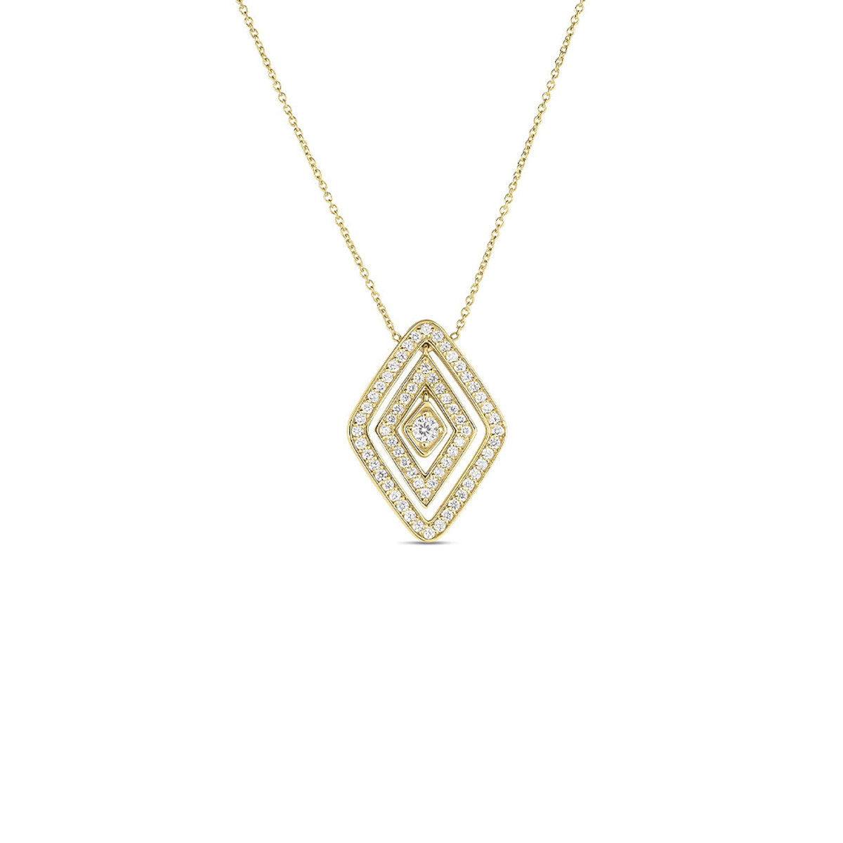 Roberto Coin 18K Yellow Gold Diamante Diamond Necklace-57388 Product Image