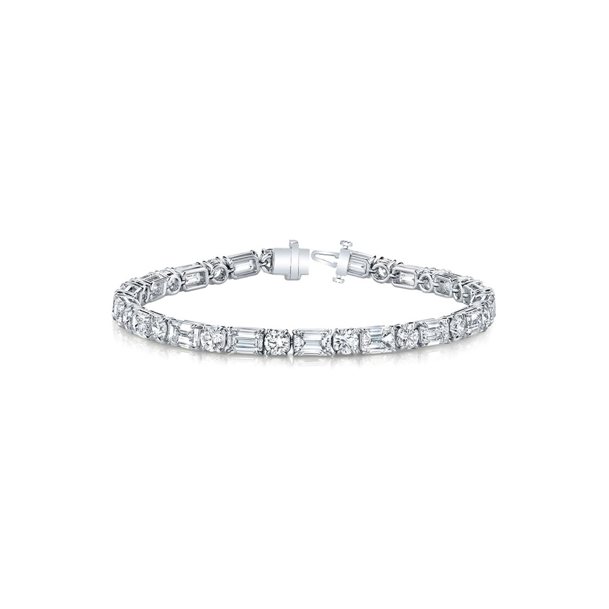 Hyde Park Collection Platinum Diamond Line Bracelet-59199 Product Image