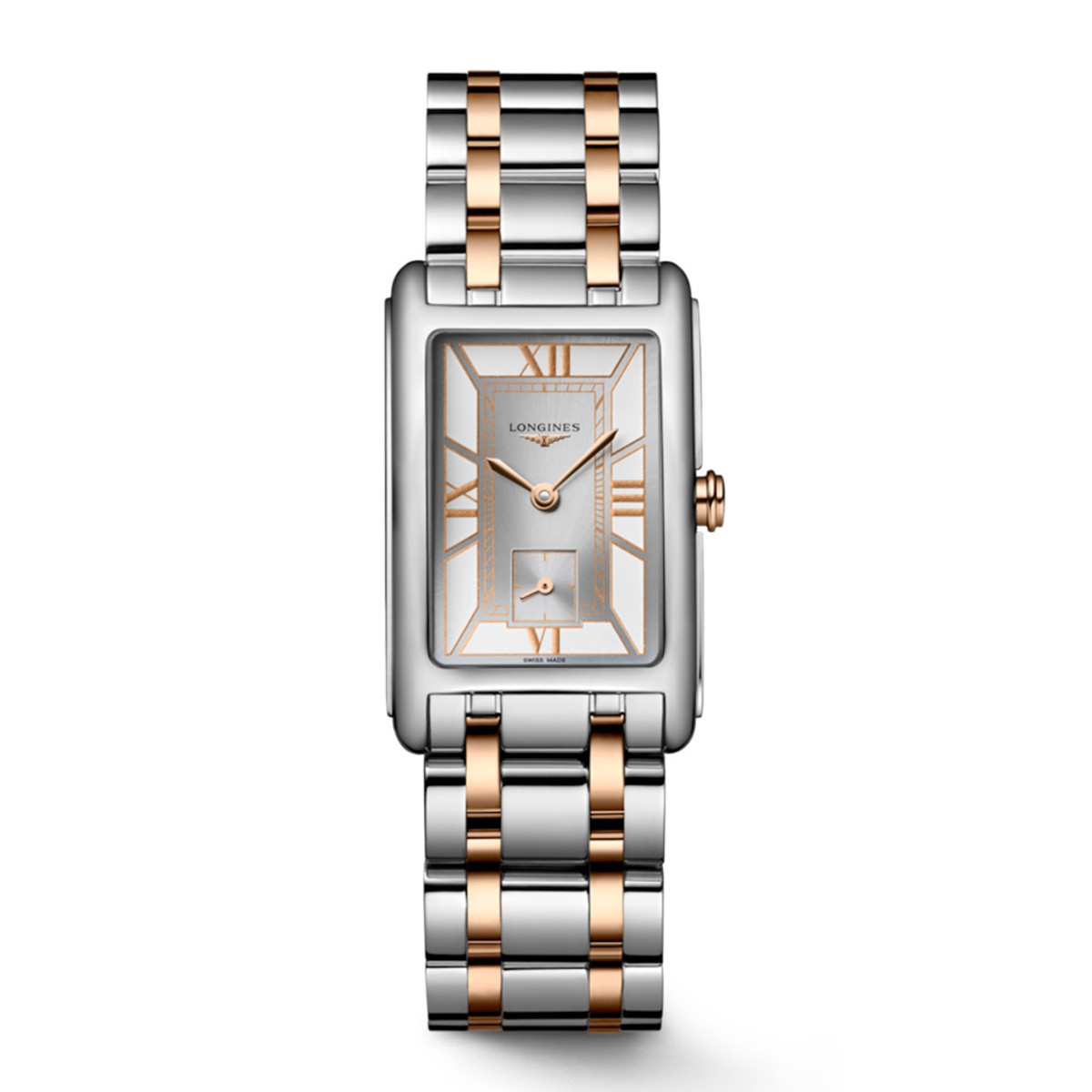 Longines DolceVita Quartz 18K Rose Gold & Steel 23.3 x 27mm L5.512.5.75.7-48026 Product Image