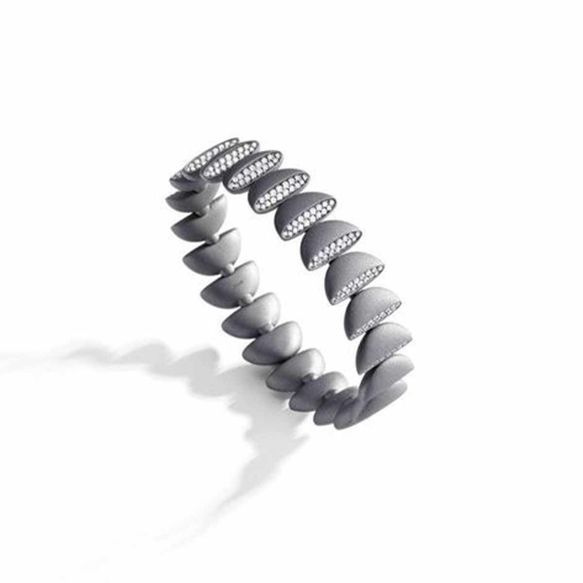 Vhernier Black Titanium Eclisse Endless Diamond Bracelet-53943 Product Image