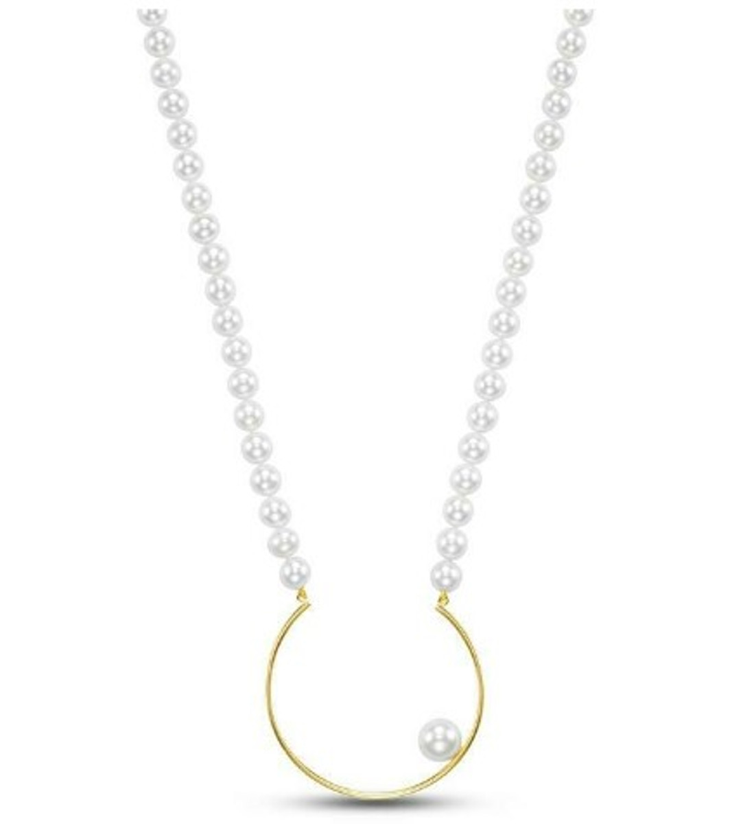 Hyde Park Collection 14K Yellow Gold Pearl Necklace-58548