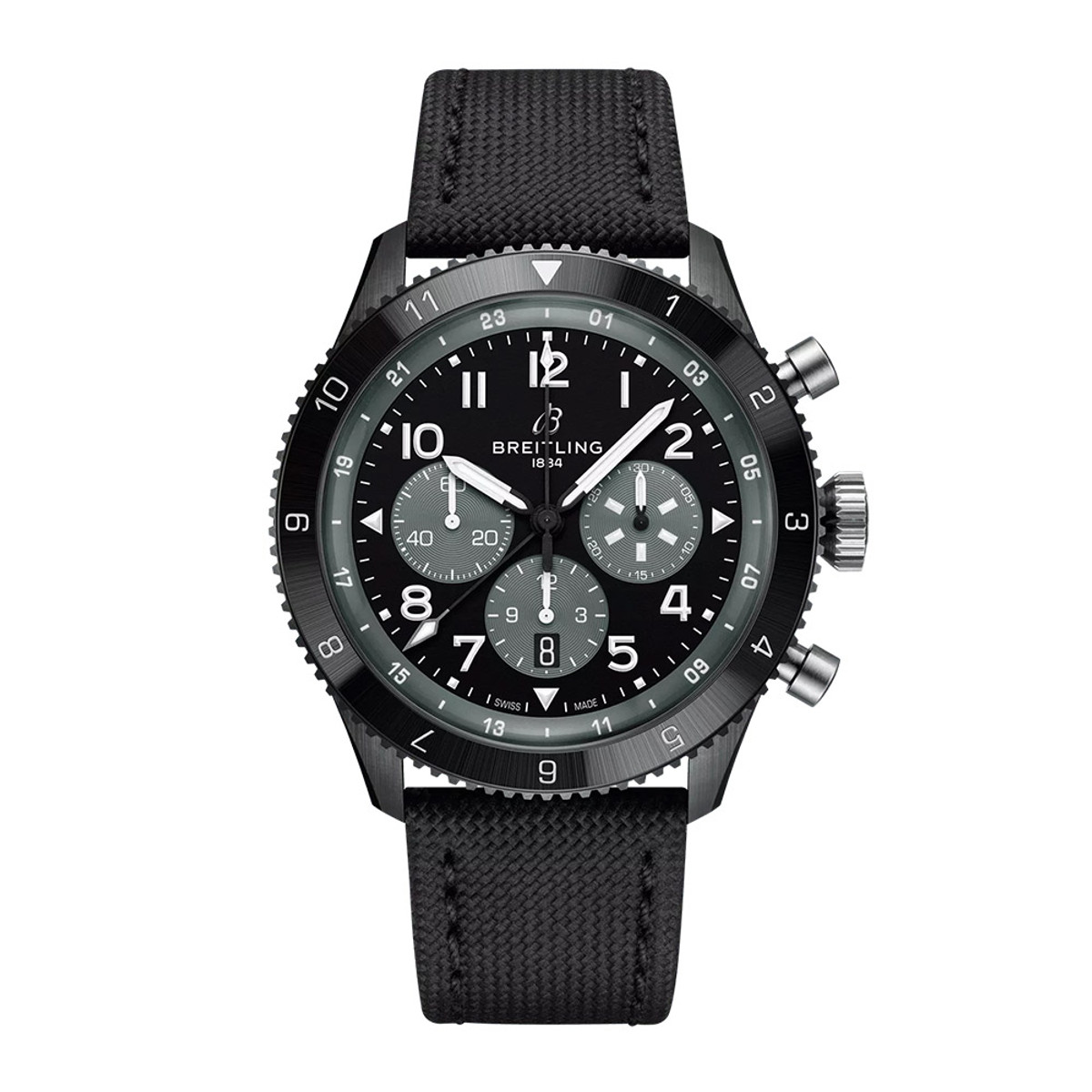 Breitling Super AVI 46 B04 Automatic Chronograph GMT Mosquito Night Fighter Ceramic SB04451A1B1X1-60223