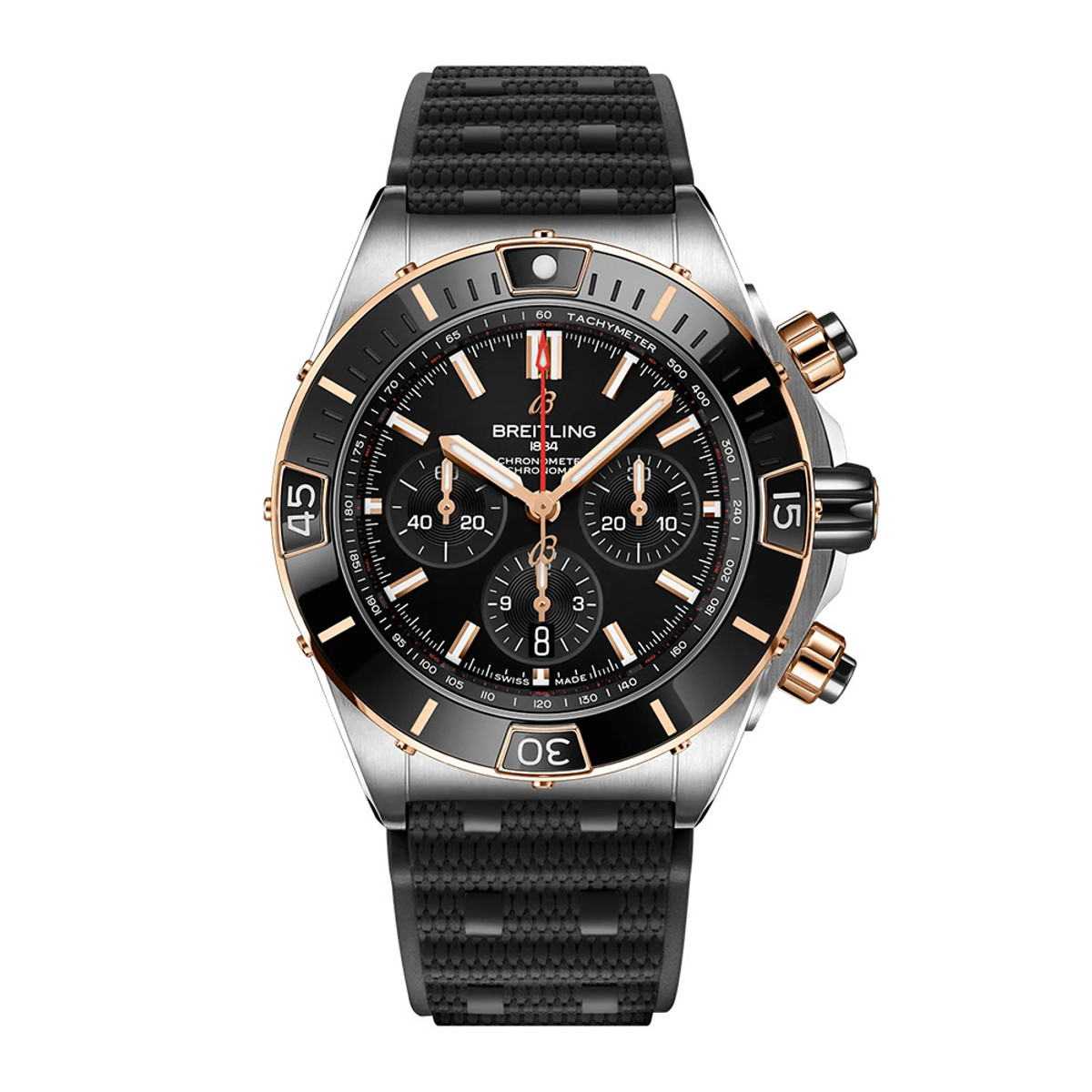 Breitling Super Chronomat 44 B01 Automatic Chronograph 18K Rose Gold & Steel UB0136251B1S1-60191 Product Image