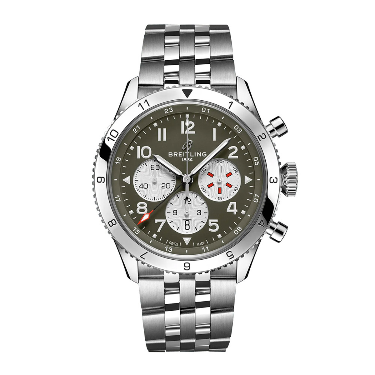 Breitling Super AVI 46 B04 Automatic Chronograph GMT Curtiss Warhawk AB04452A1L1A1-60190