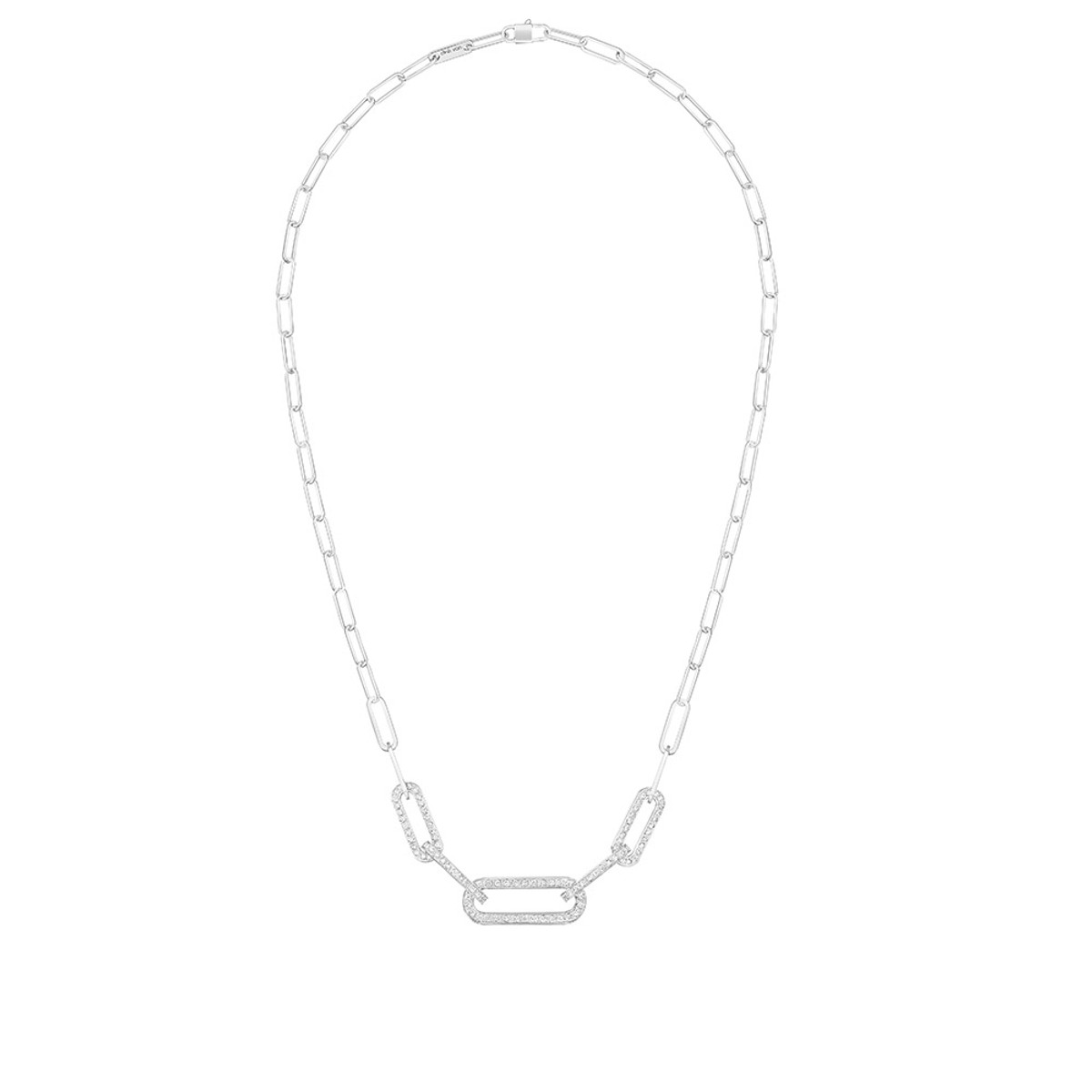 Dinh Van 18K  White Gold Maillon L Necklace-35172 Product Image