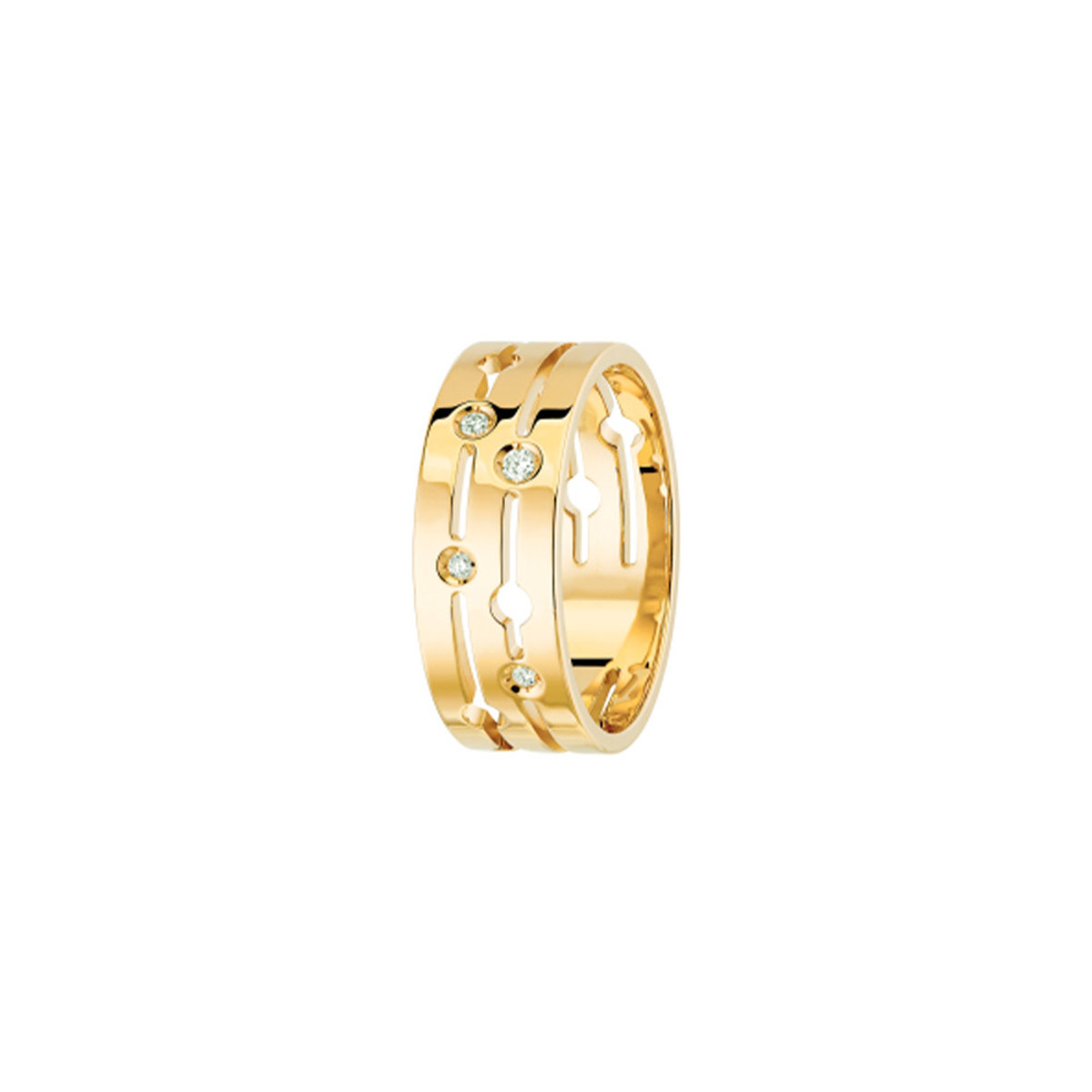 Dinh Van 18K  Yellow Gold Pulse Ring-60444 Product Image