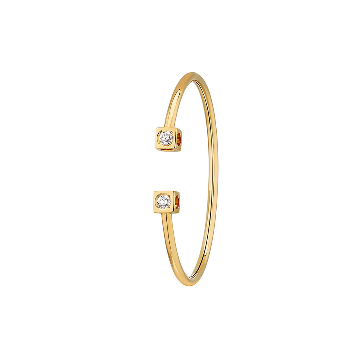 Dinh Van 18K Yellow Gold Le Cube Diamant Large Bracelet-60438 Product Image