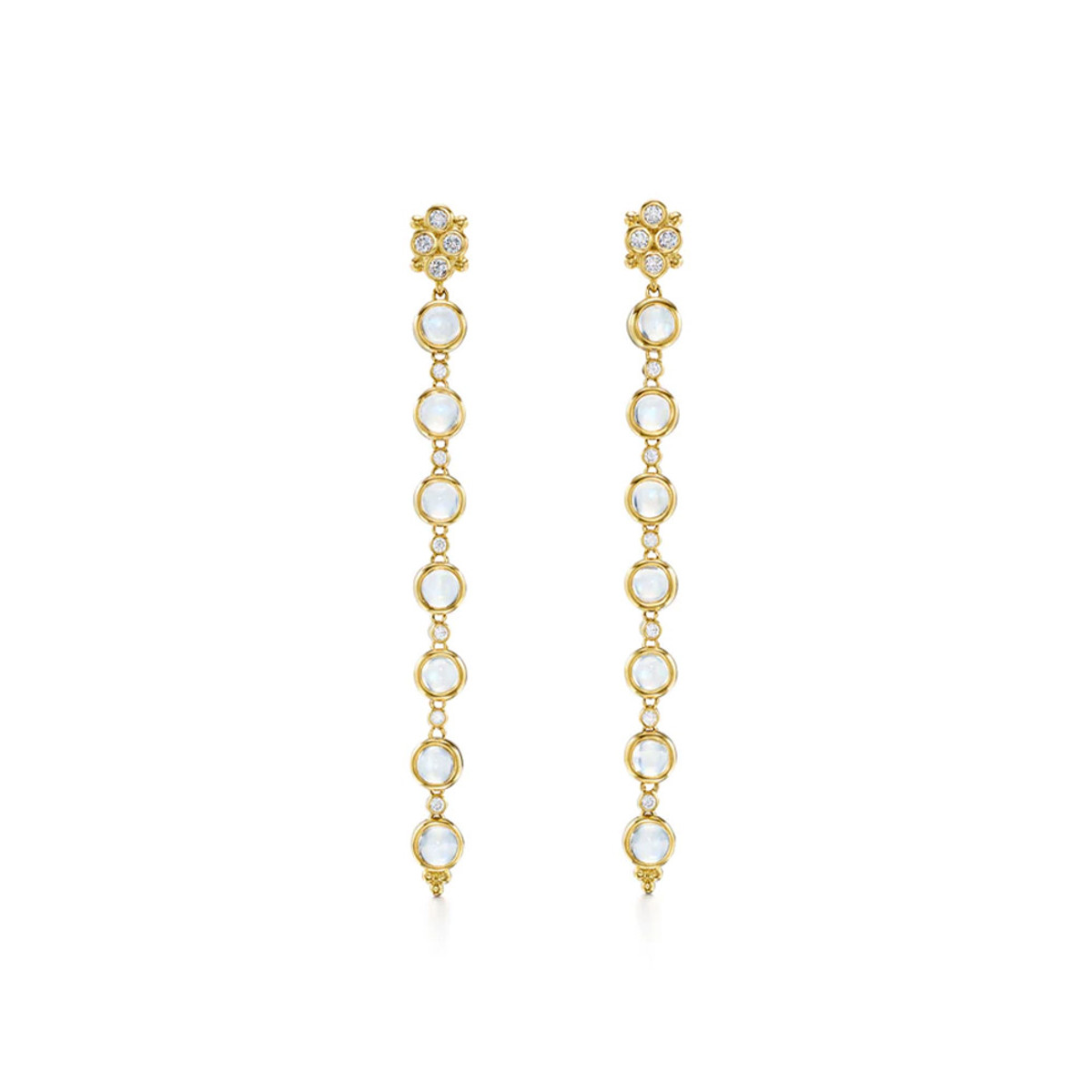 Temple St. Clair 18K Yellow Gold Moonshot Drop Earrings-61265 Product Image