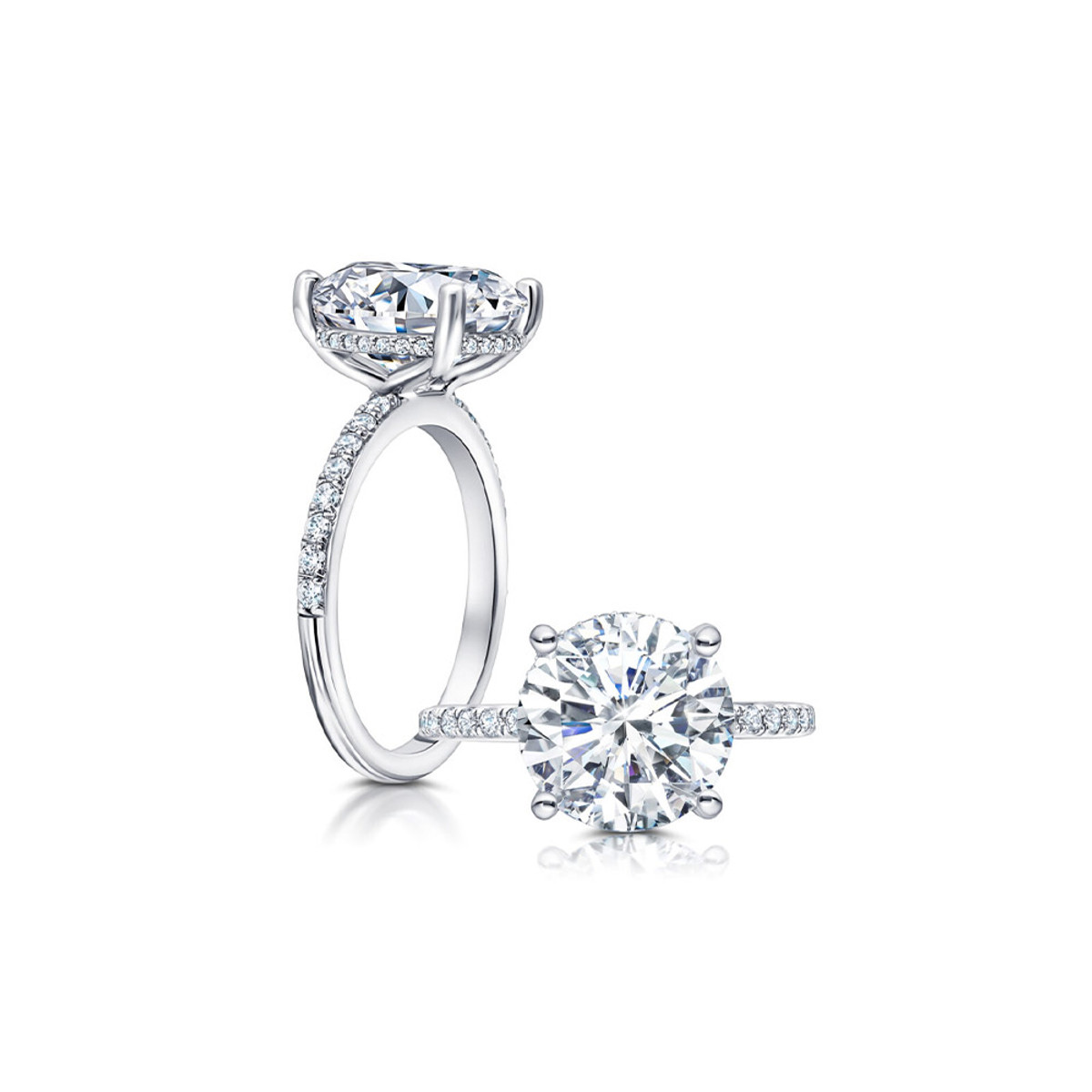Peter Storm 14K White Gold Diamond Semi-Mount Engagement Ring-45535