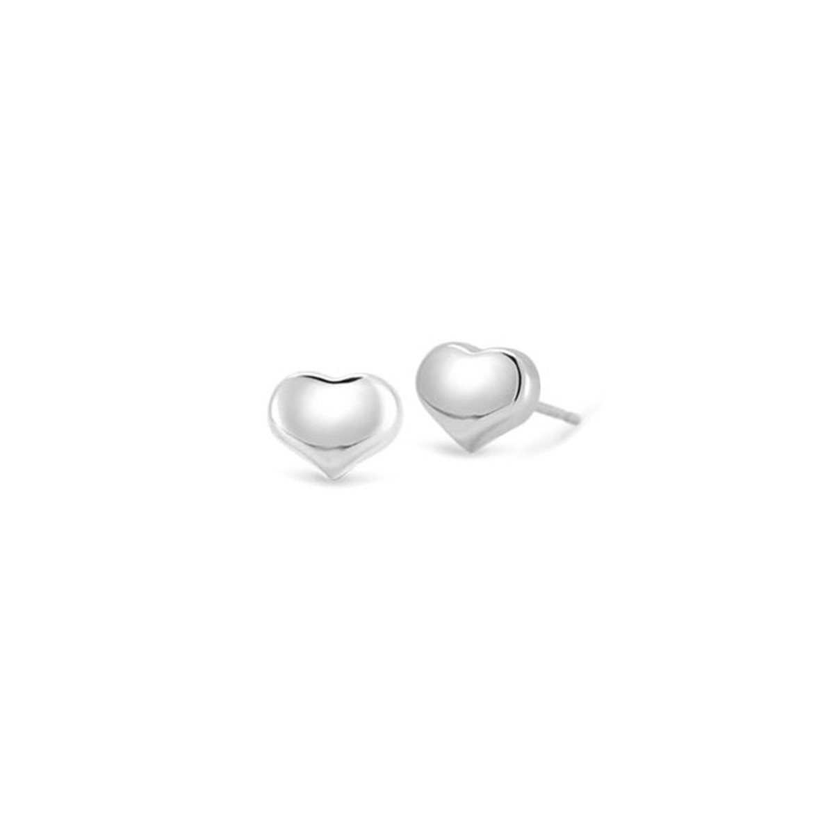 Roberto Coin 18K White Gold Tiny Tresures Heart Earrings-61481