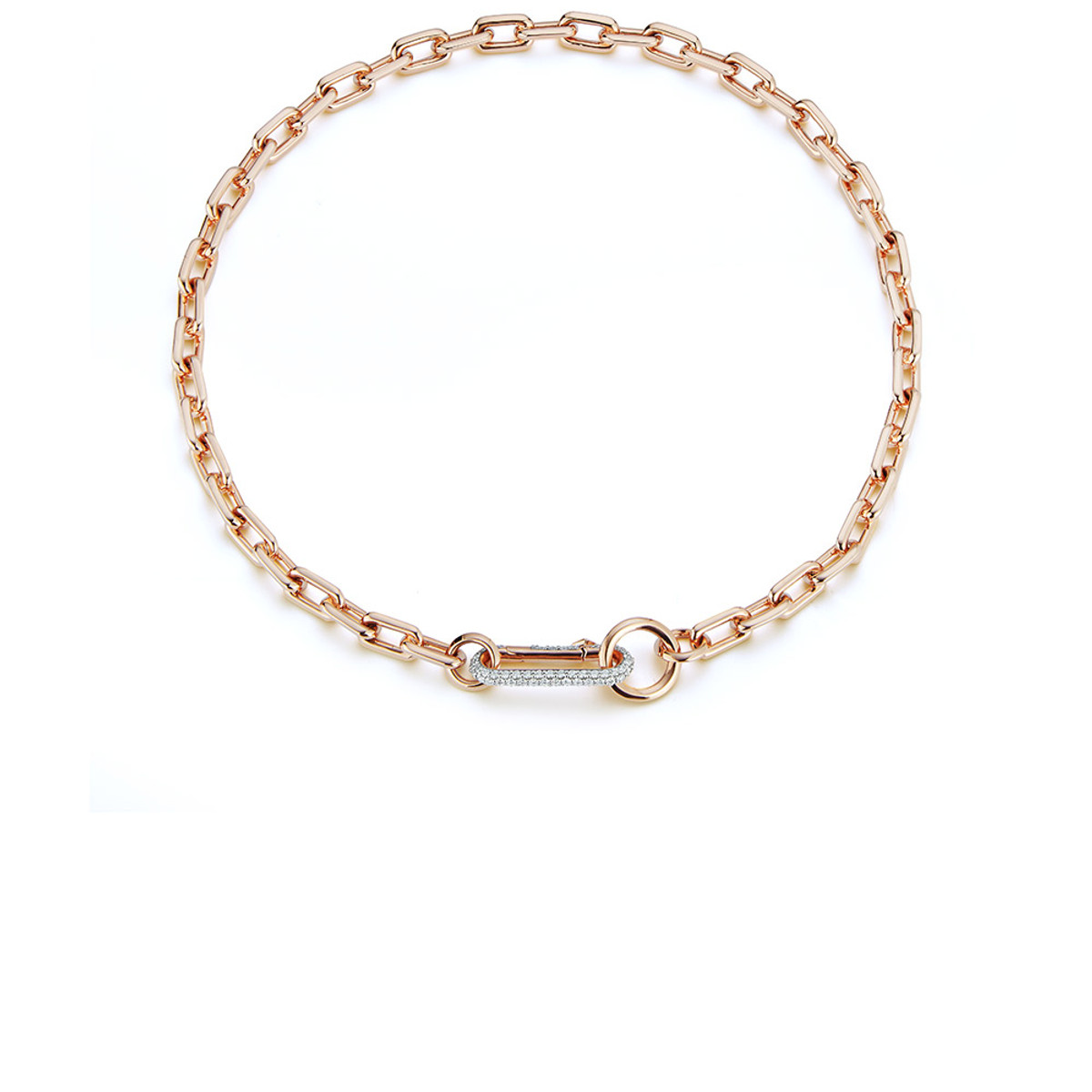 Walters Faith Saxon 18K Rose Gold Chain Link Necklace-62272